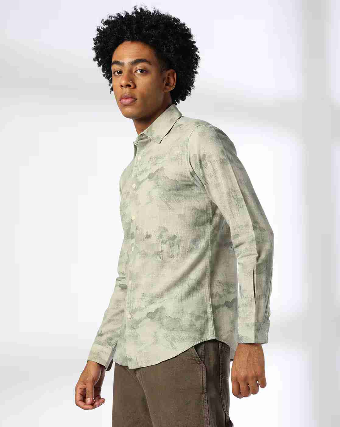 Lee Cooper | Men All-Over Print Regular Fit Shirt|1