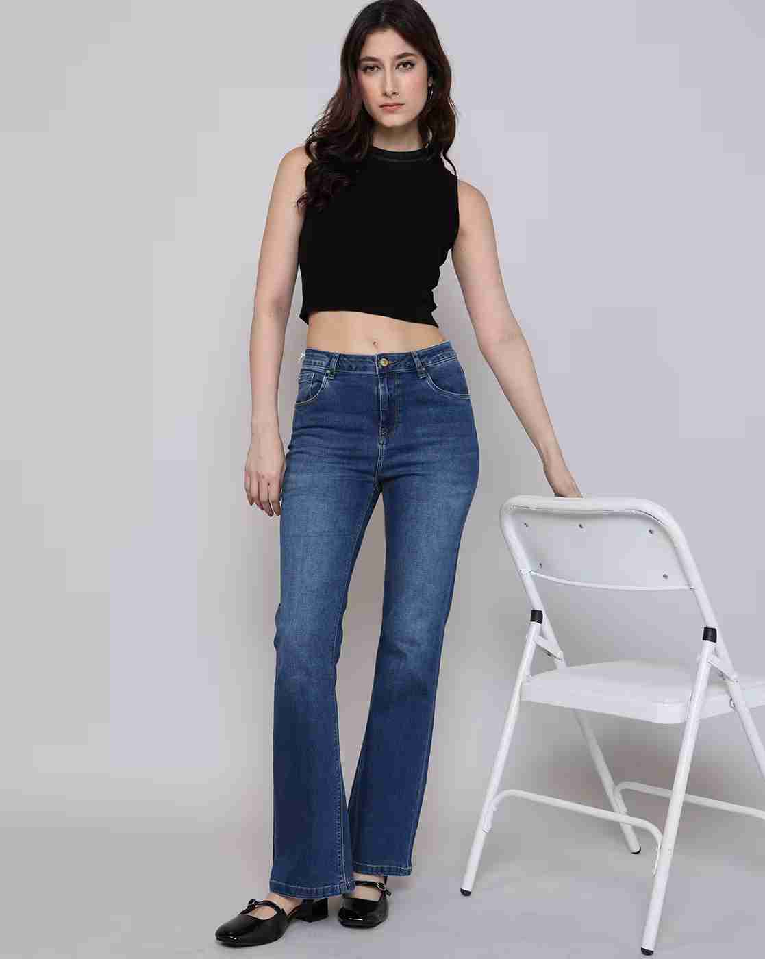 Women Lightly Washed Bootcut Jeans