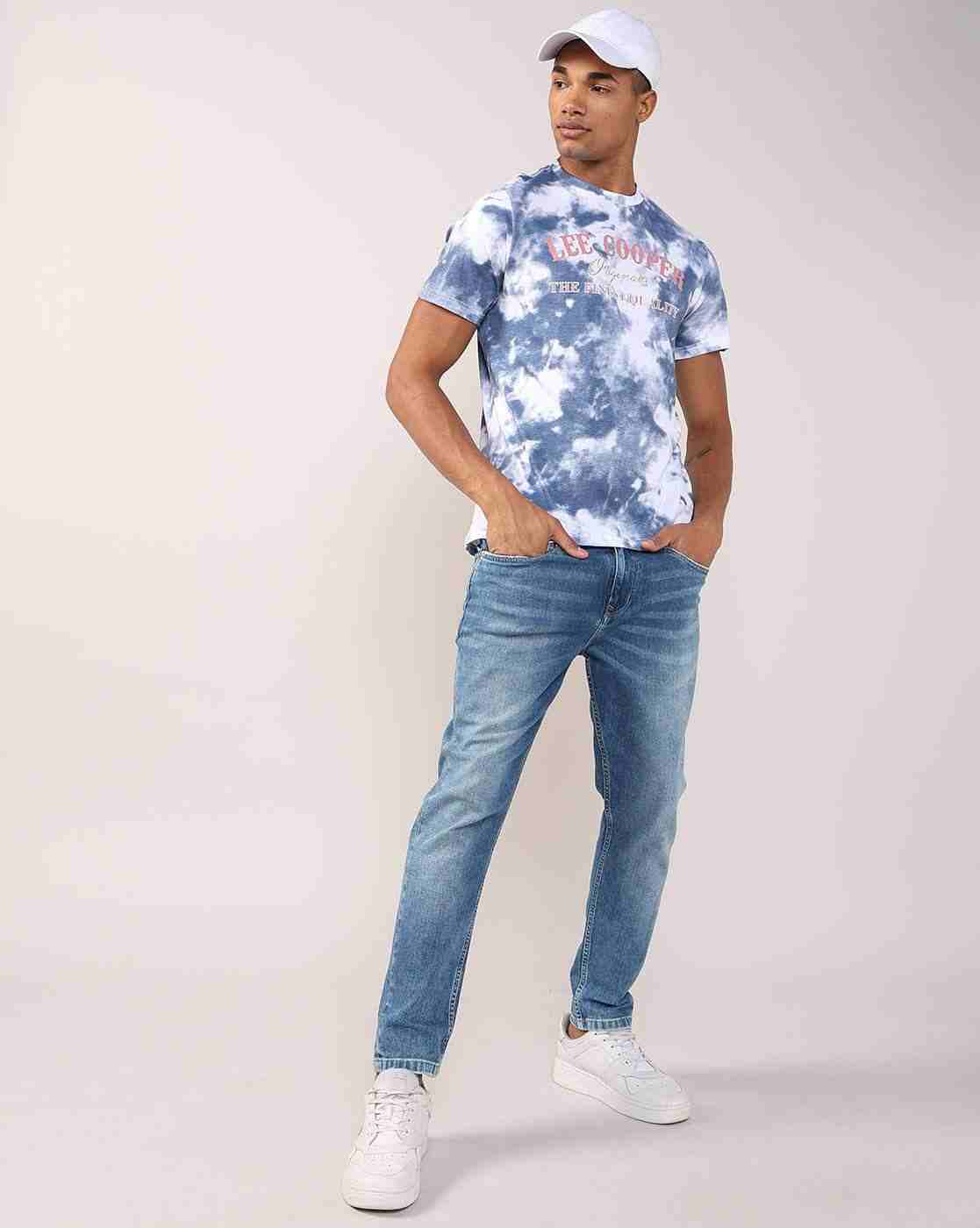 Lee Cooper | Men Tie & Dye Relaxed Fit Crew-Neck T-Shirt|3