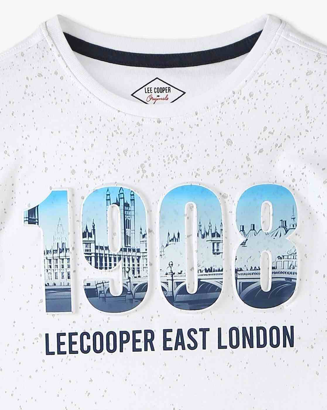 Lee Cooper | Boys Printed Regular Fit Round-Neck T-Shirt|0