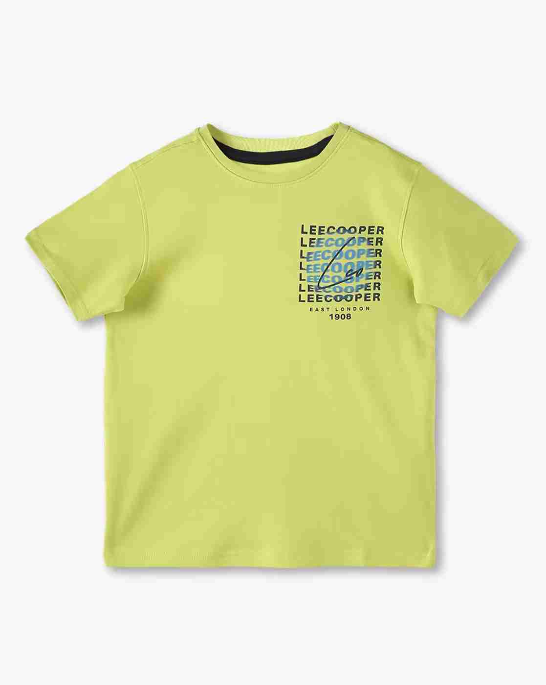 Lee Cooper | Boys Logo Print Regular Fit Crew-Neck T-Shirt|0