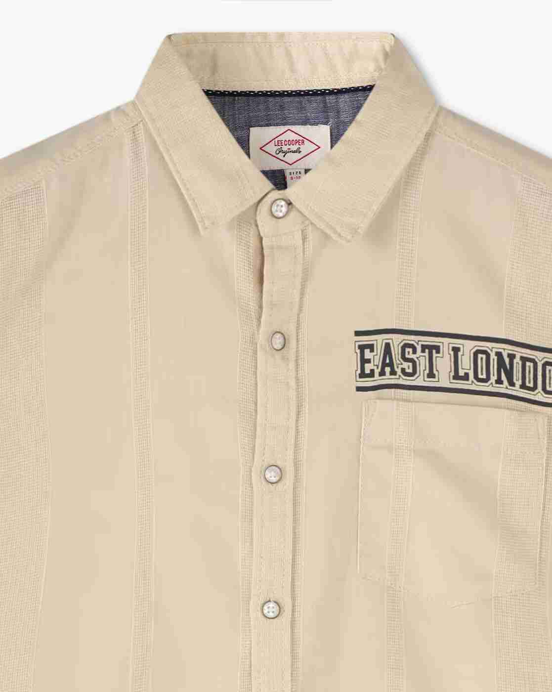 Lee Cooper | Boys Slim Fit Shirt with Embroidery|2