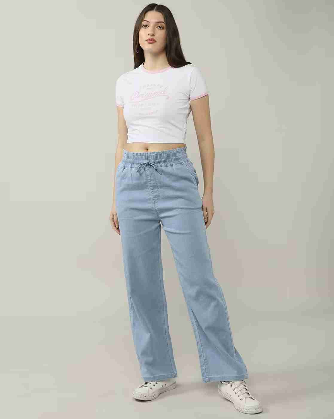 Lee Cooper | Women Light-Wash Straight Loose Fit Jeans|0