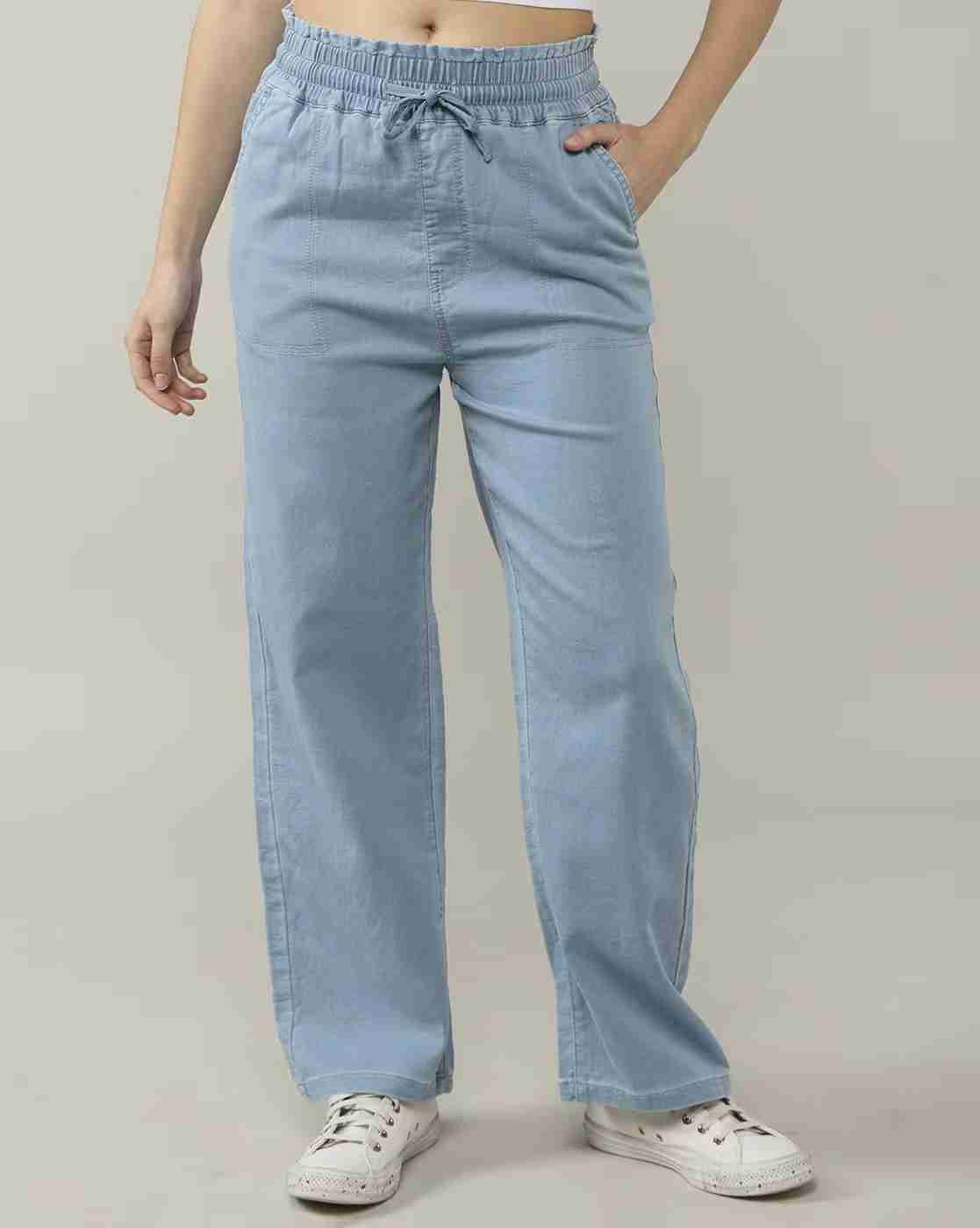 Lee Cooper | Women Light-Wash Straight Loose Fit Jeans|1