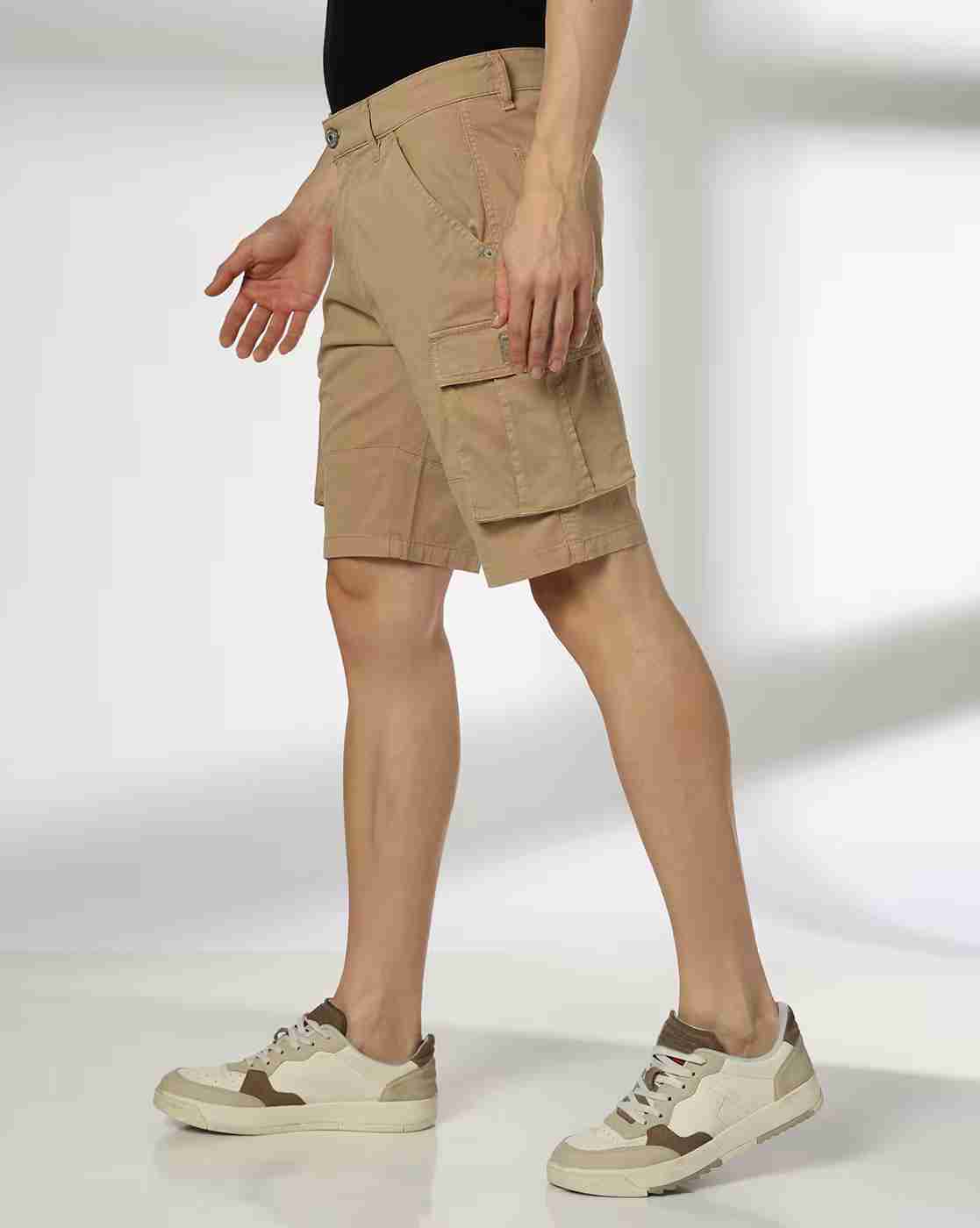 Lee Cooper | Men Regular Fit Cargo Shorts|1