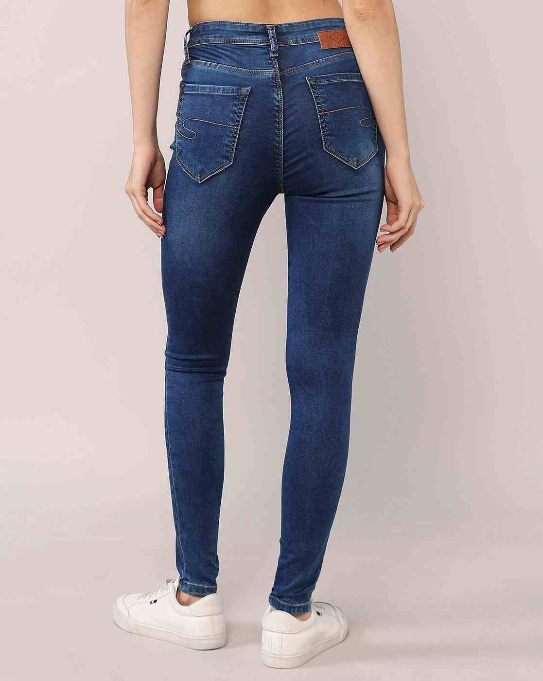 Lee Cooper | Women Mid-Wash High-Rise Skinny Fit Jeans|2