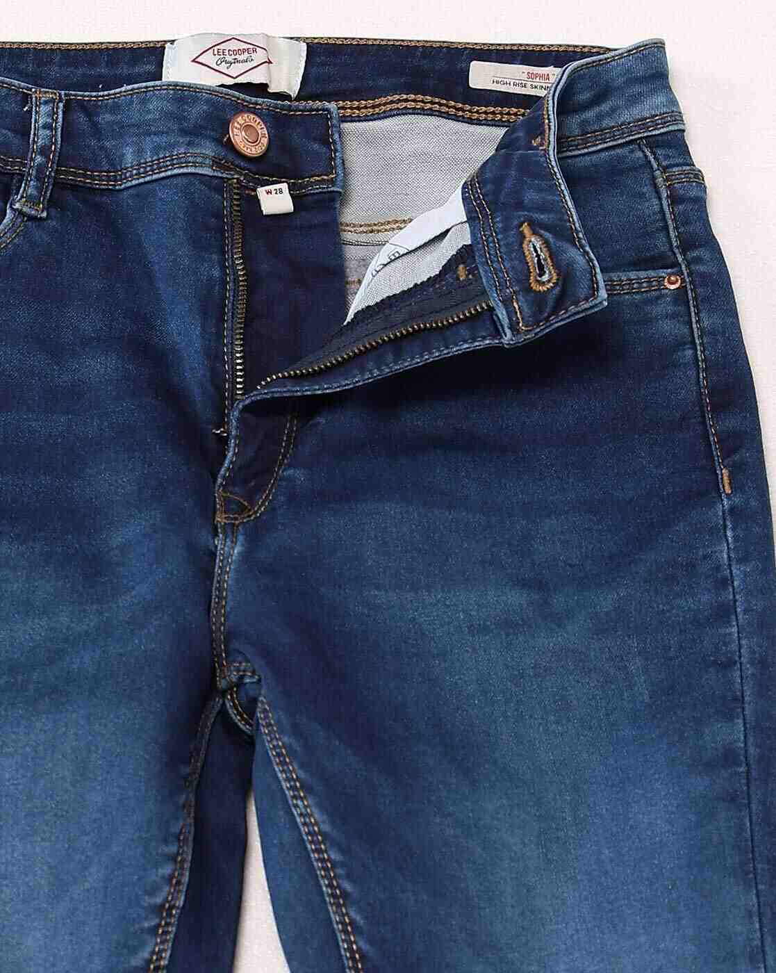 Lee Cooper | Women Mid-Wash High-Rise Skinny Fit Jeans|5