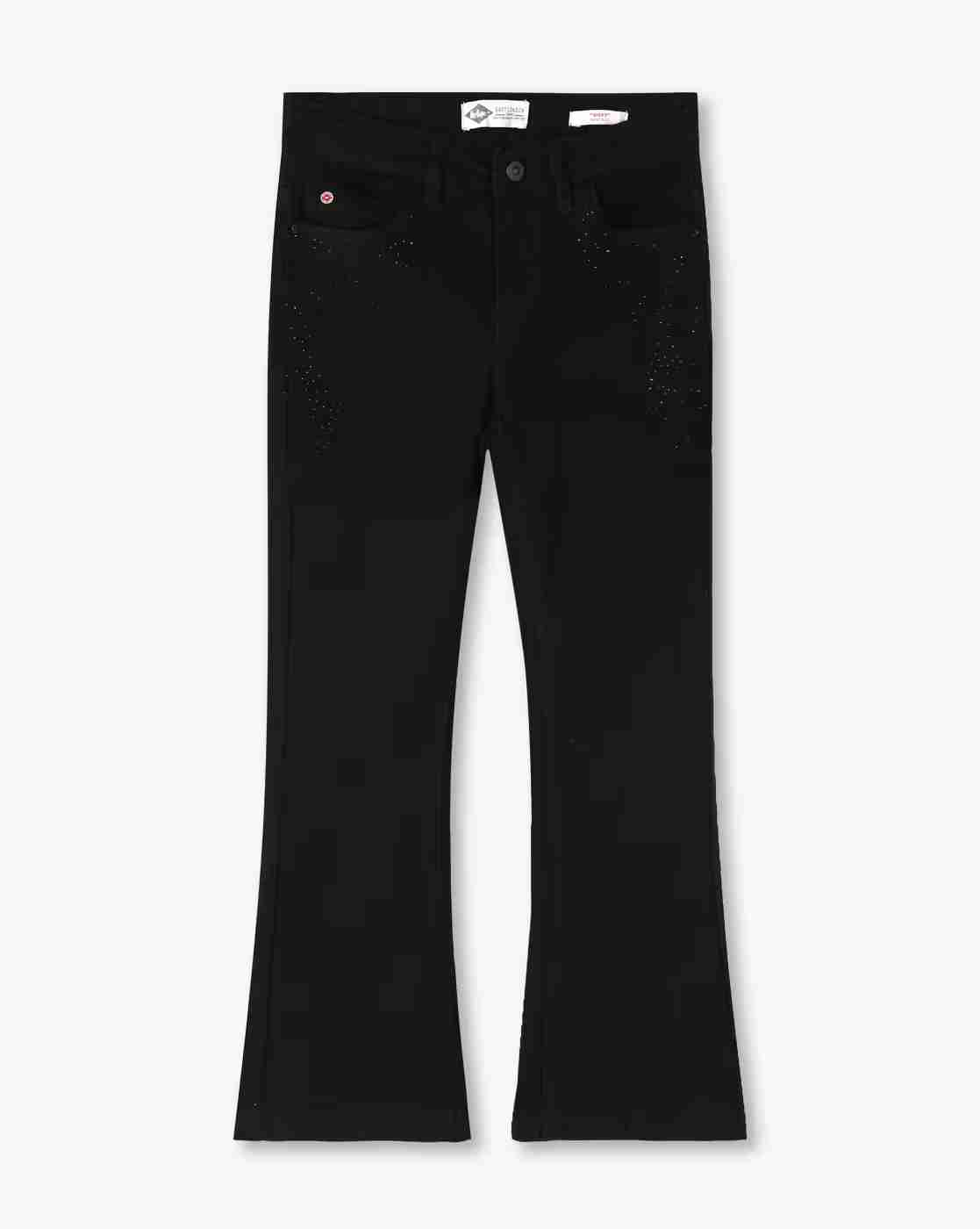 Lee Cooper | Girls Rhinestone Embellished Bootcut Jeans|0
