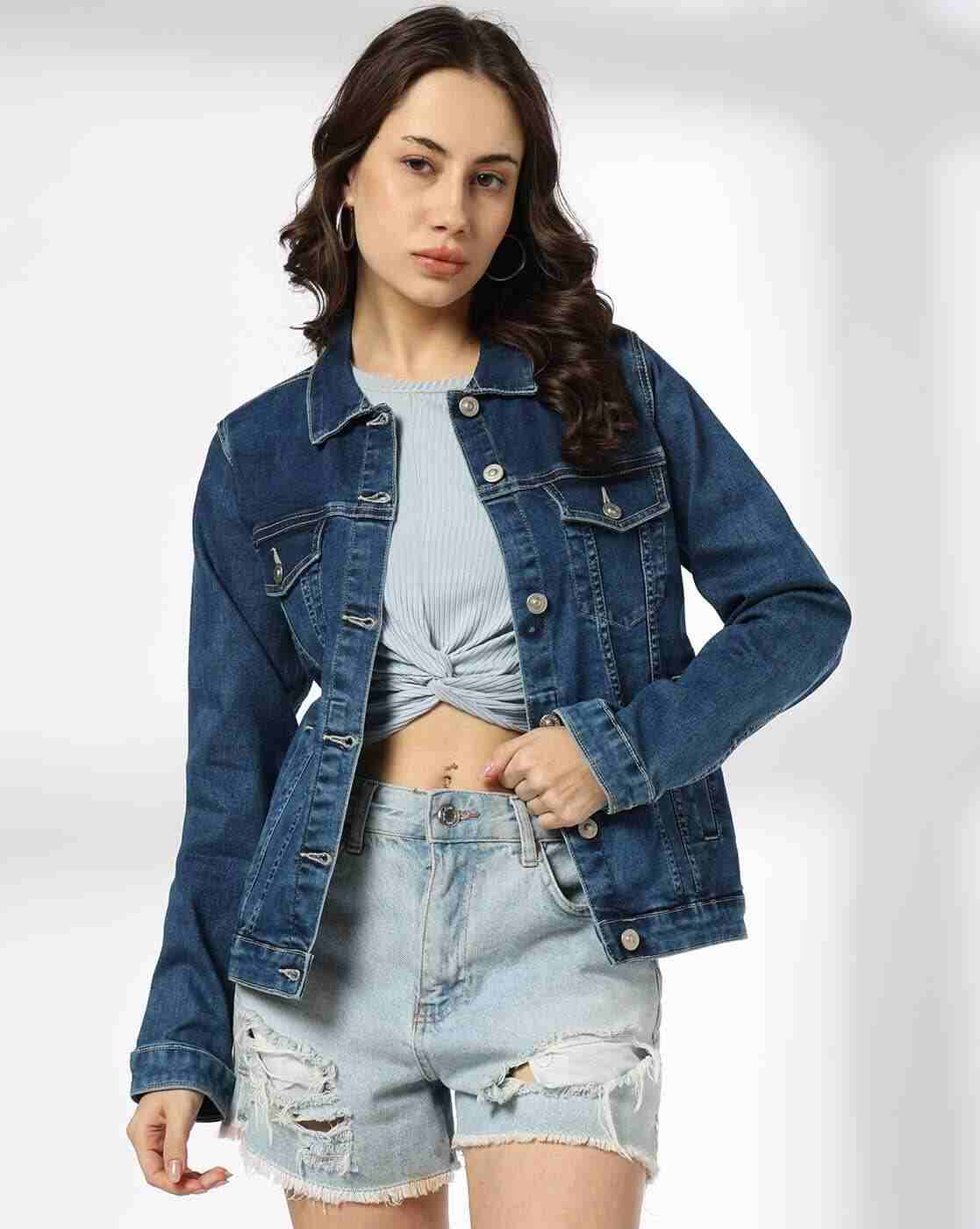 Lee Cooper | Women Regular Fit Denim Jacket|0