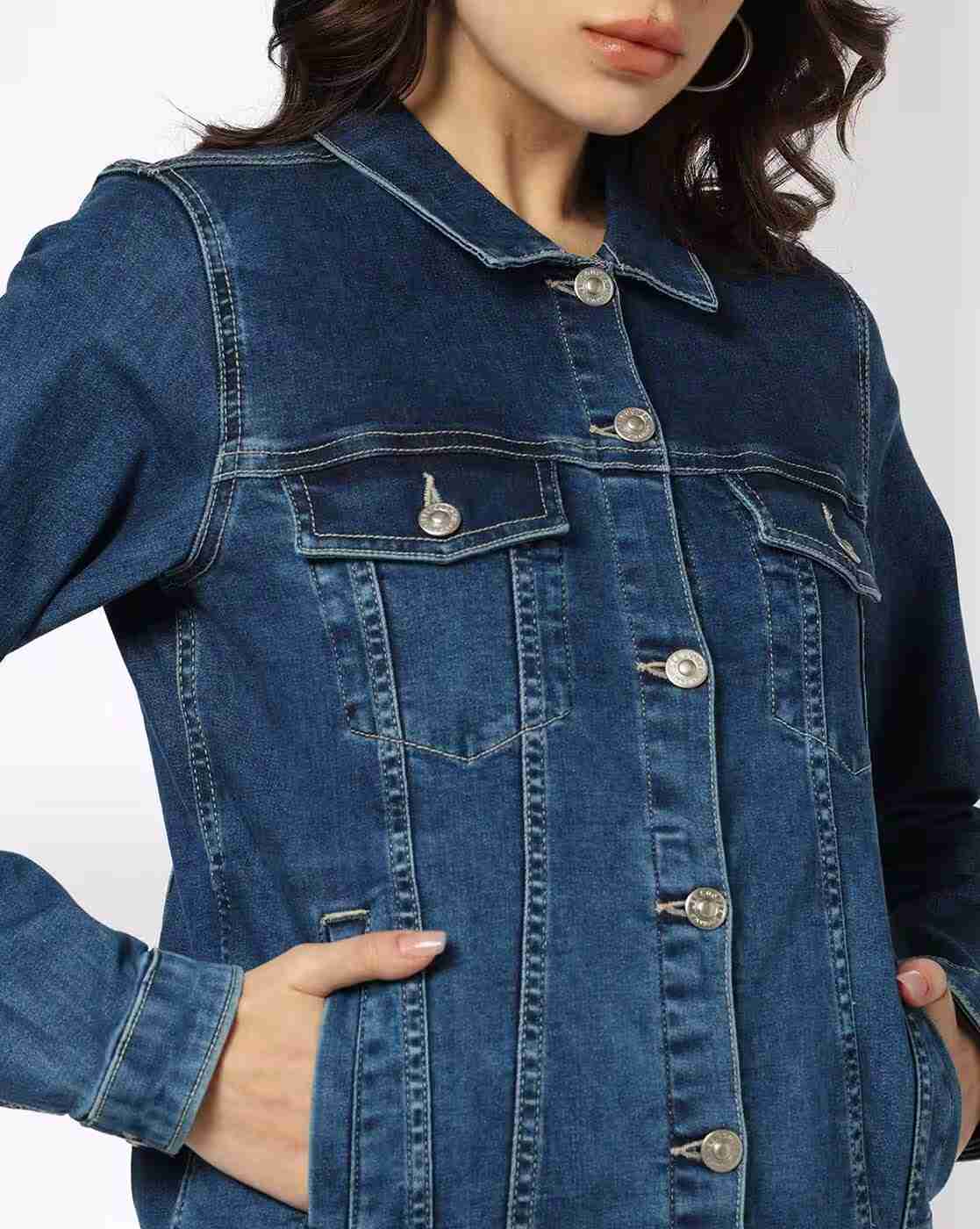 Lee Cooper | Women Regular Fit Denim Jacket|5
