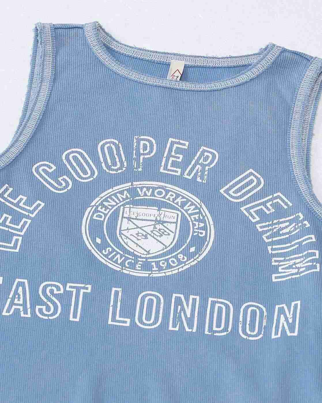 Lee Cooper | Ribbed tank tee, blue, s|5