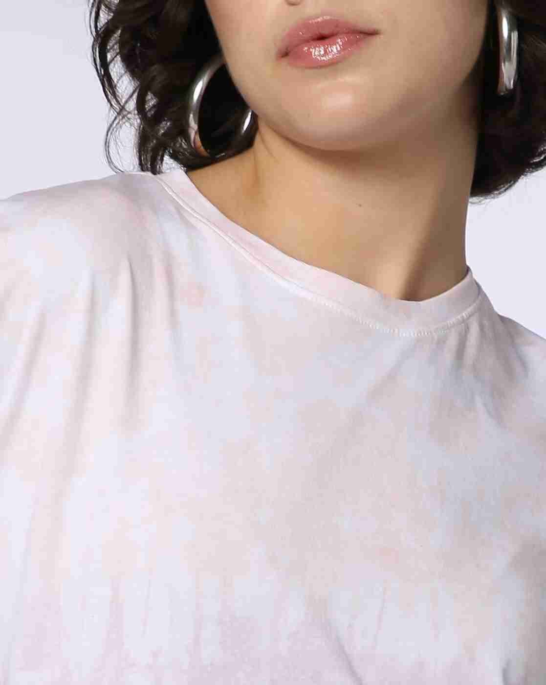 Lee Cooper | Women Tie & Dye Boxy Fit Round-Neck T-Shirt|3