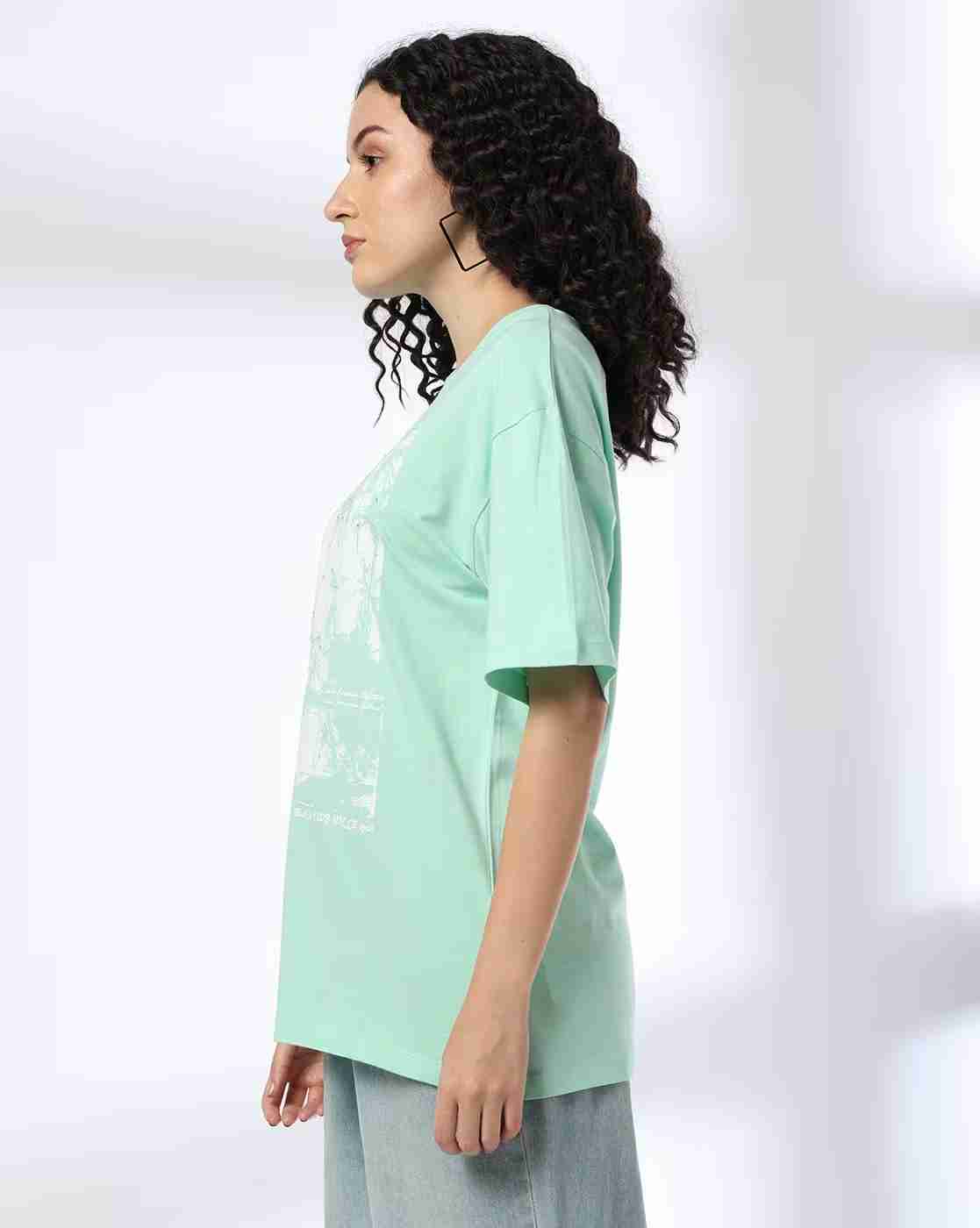 Lee Cooper | Women Graphic Print Regular Fit Crew-Neck T-Shirt|1