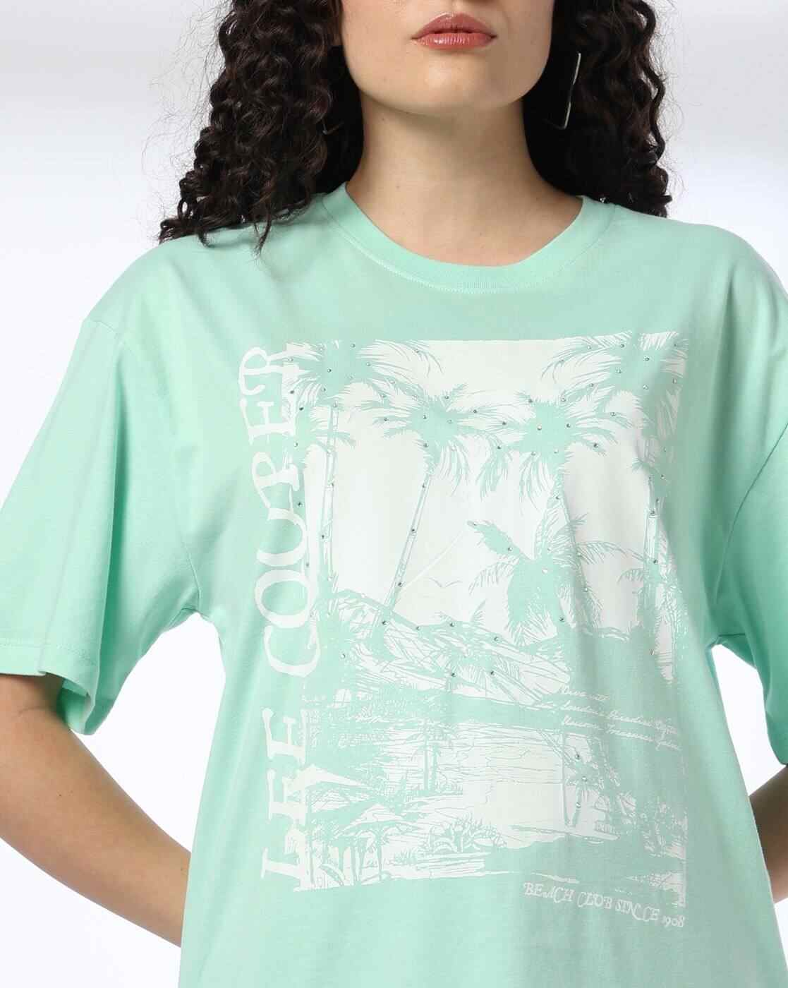 Lee Cooper | Women Graphic Print Regular Fit Crew-Neck T-Shirt|3