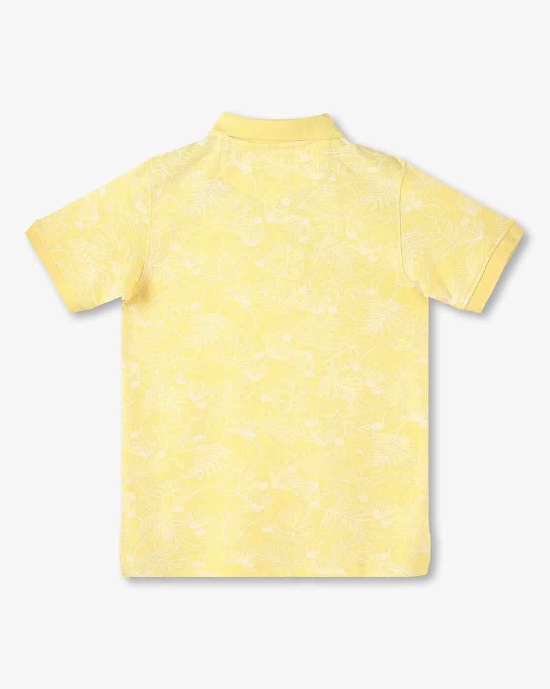Lee Cooper | Boys Leaf Print Regular Fit Polo T-Shirt|0