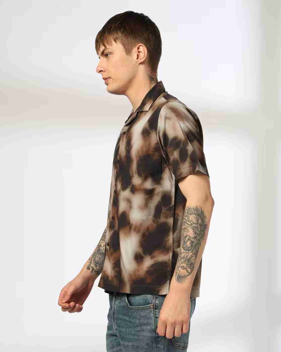 Lee Cooper | Men All-Over Print Resort Regular Fit Shirt|1