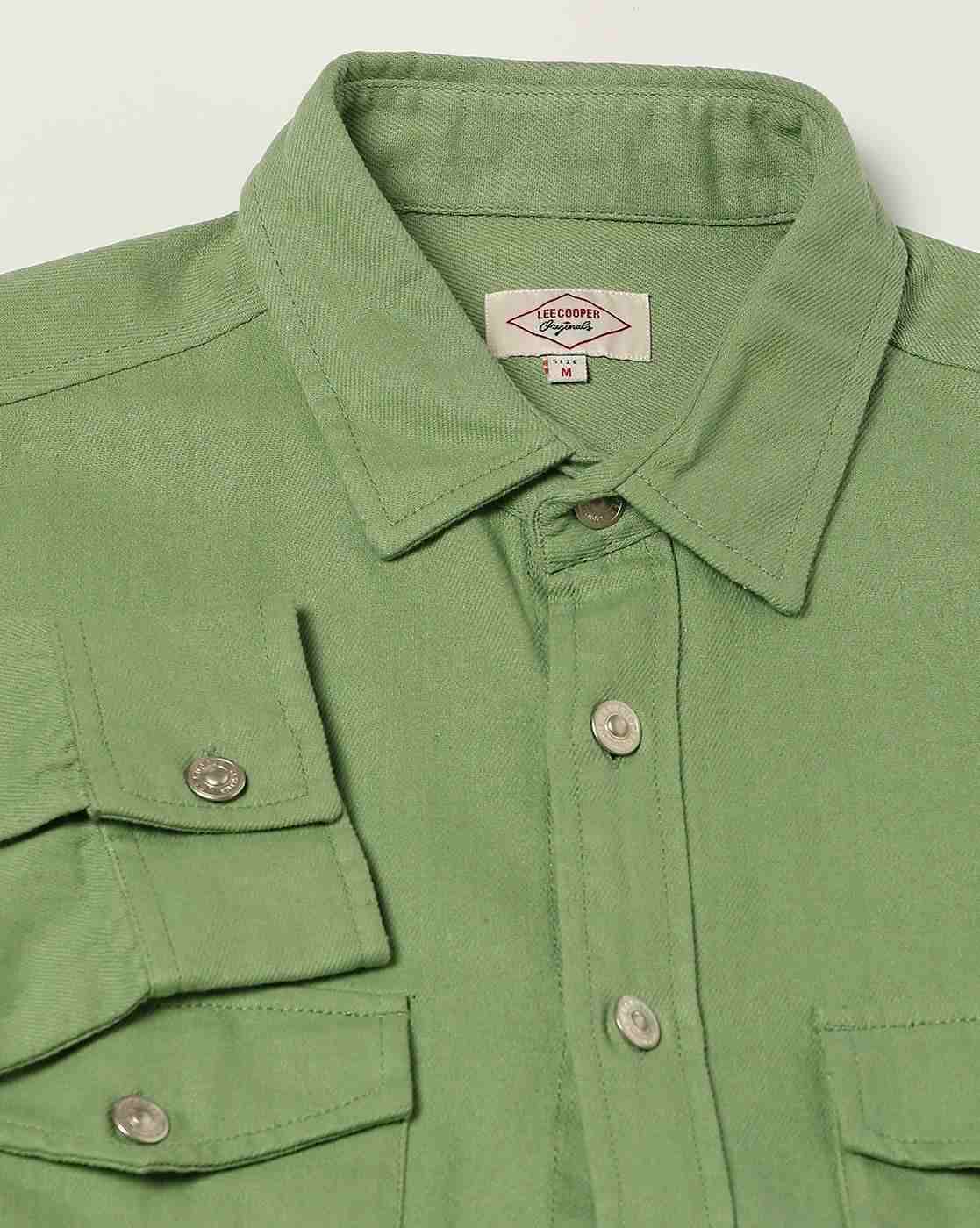 Lee Cooper | Men Oversized Shirt with Flap Pockets|6