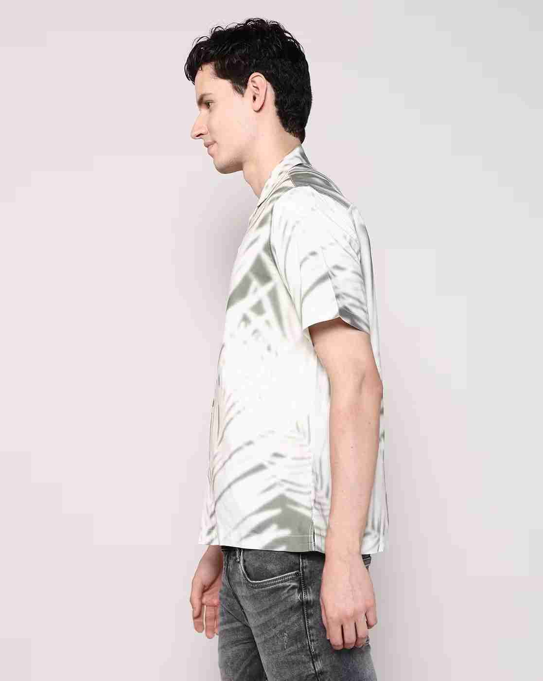 Lee Cooper | Men Leaf Print Regular Fit Shirt|1