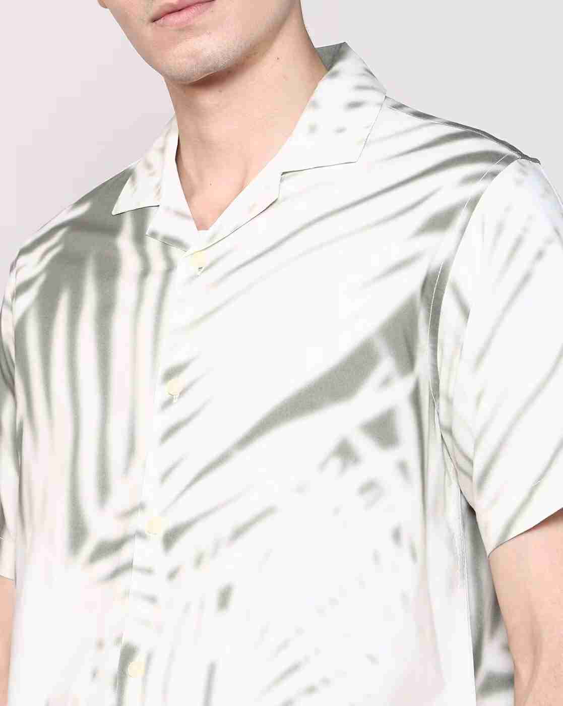 Lee Cooper | Men Leaf Print Regular Fit Shirt|4
