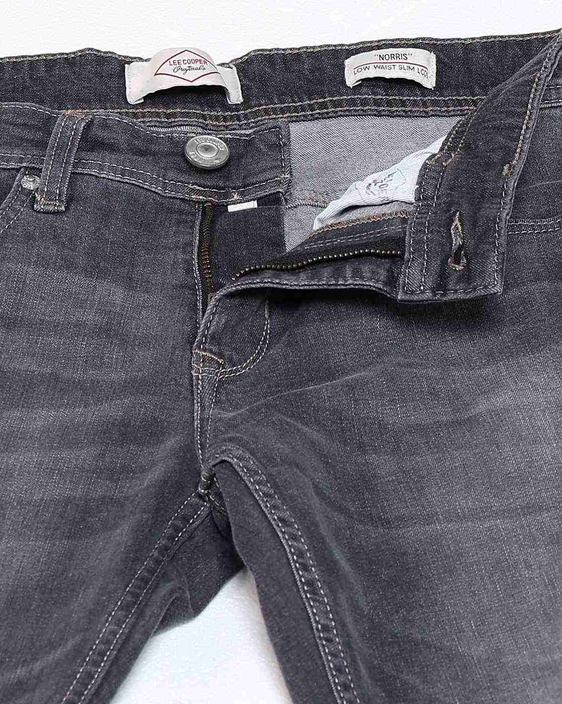 Lee Cooper | Men Mid-Wash Slim Fit Jeans|4