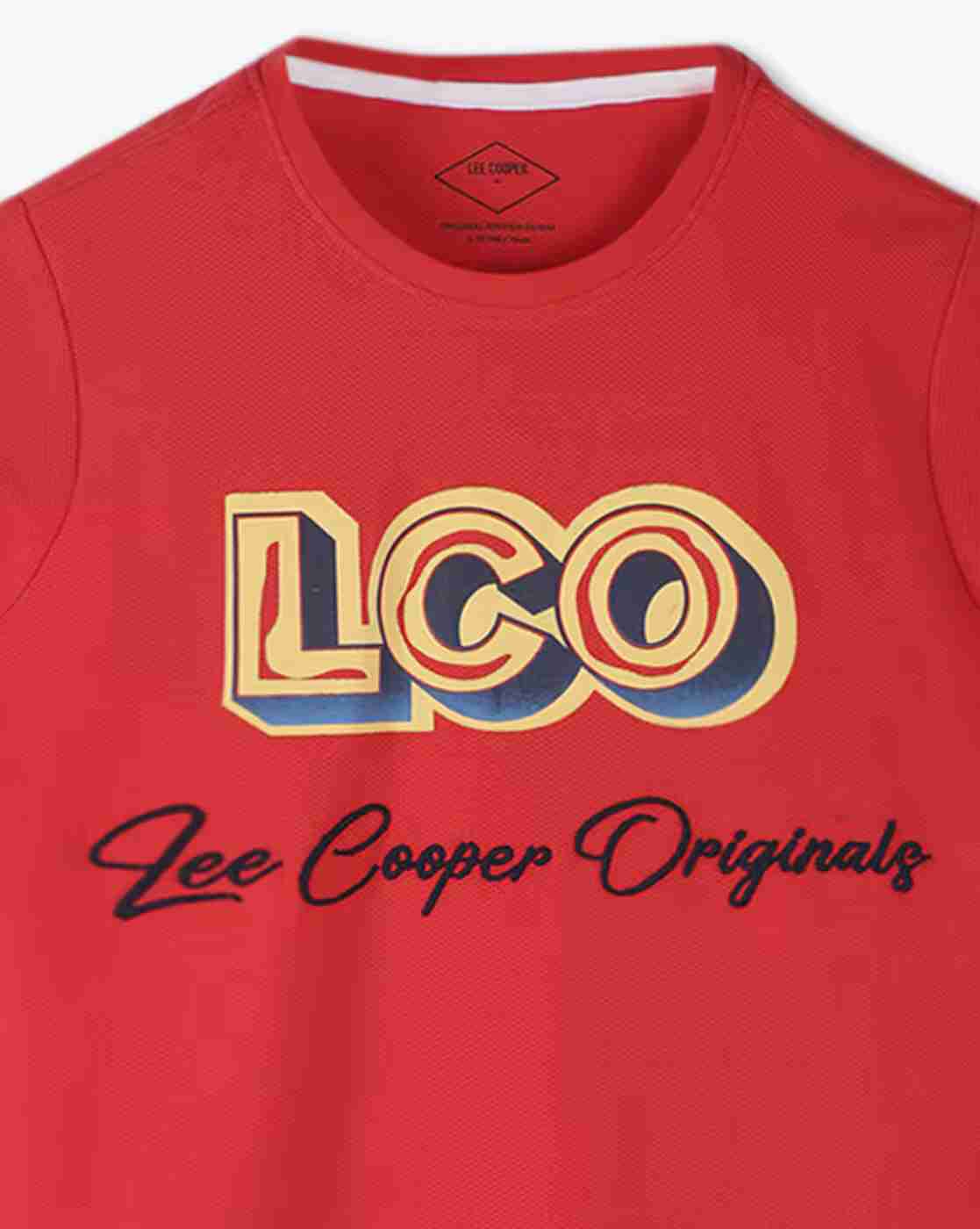 Lee Cooper | Boys Logo Print Regular Fit Round-Neck T-Shirt|2