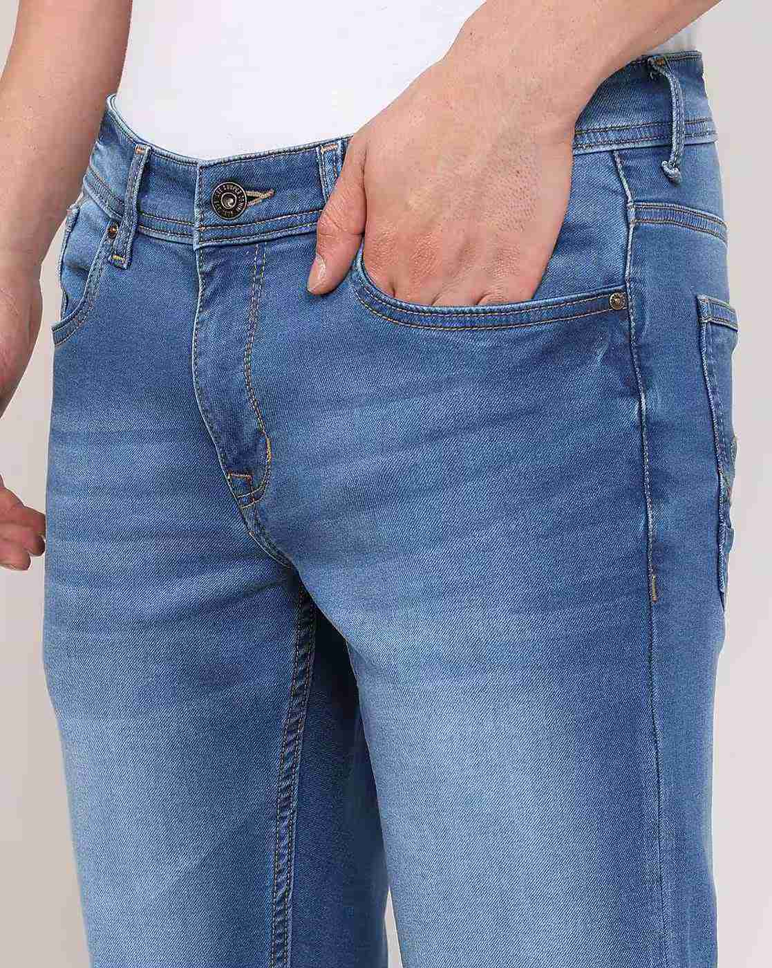 Lee Cooper | Men Mid-Wash Slim Fit Jeans|4