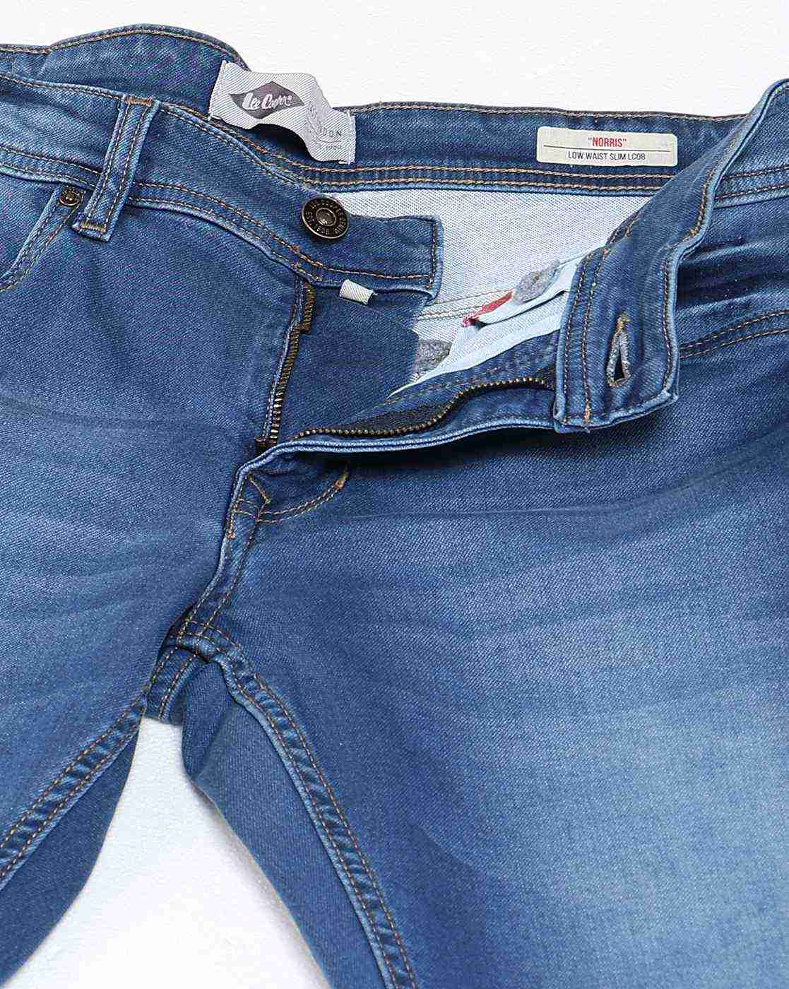 Lee Cooper | Men Mid-Wash Slim Fit Jeans|5