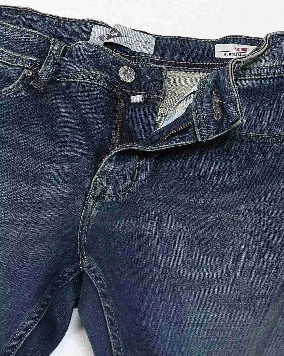 Lee Cooper | Men Lightly Washed Straight Jeans|5