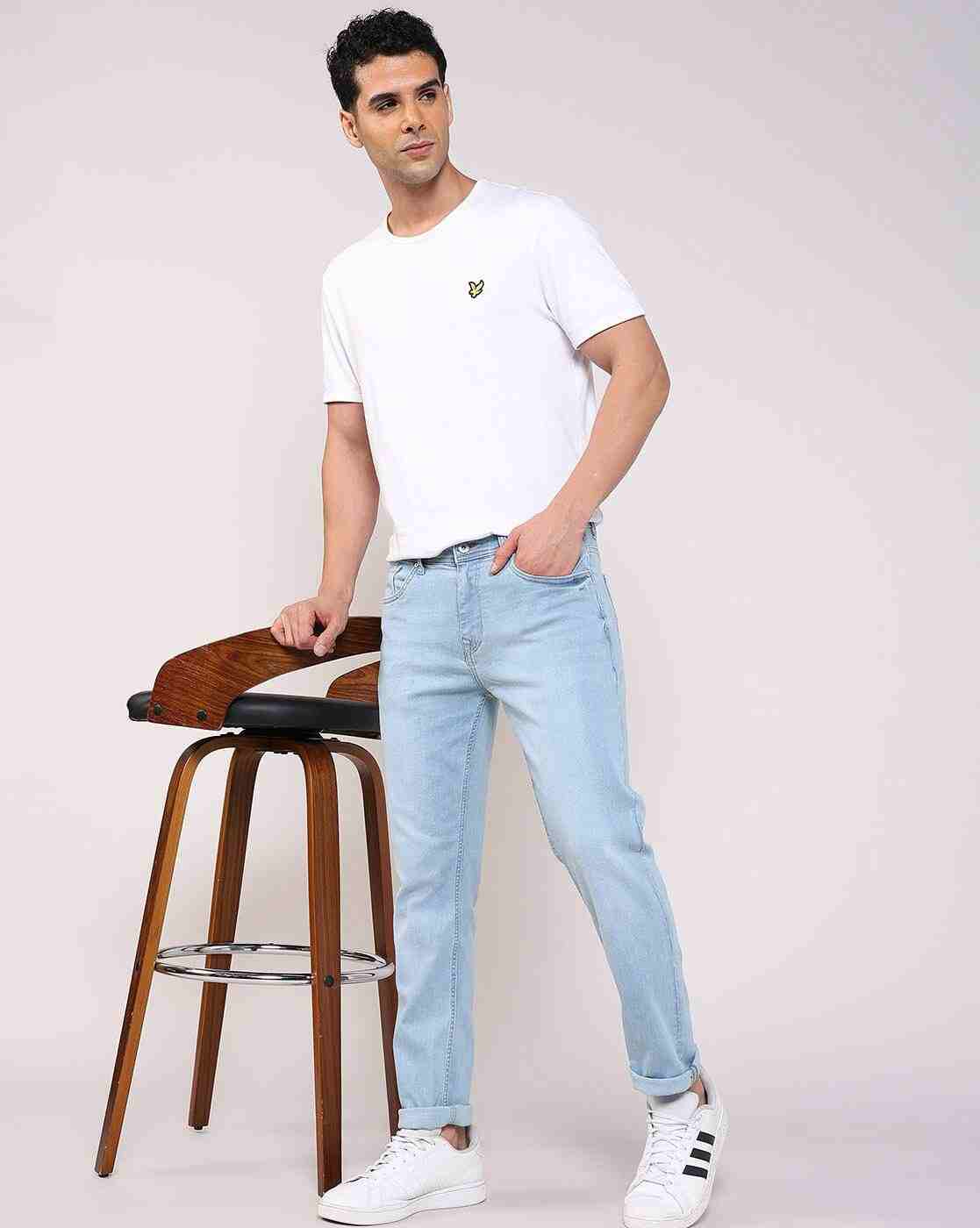Lee Cooper | Men Lightly Washed Straight Jeans|0