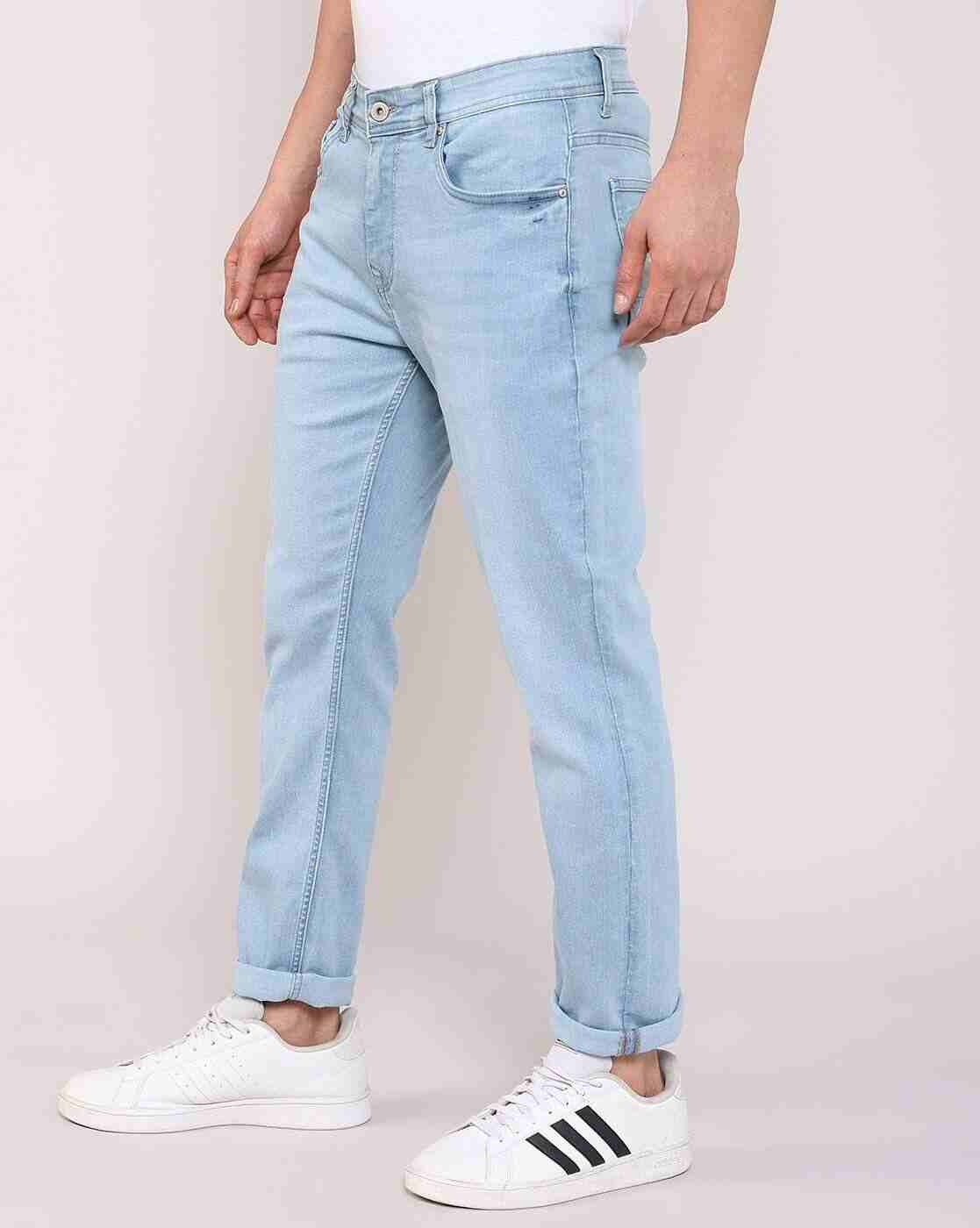 Lee Cooper | Men Lightly Washed Straight Jeans|2