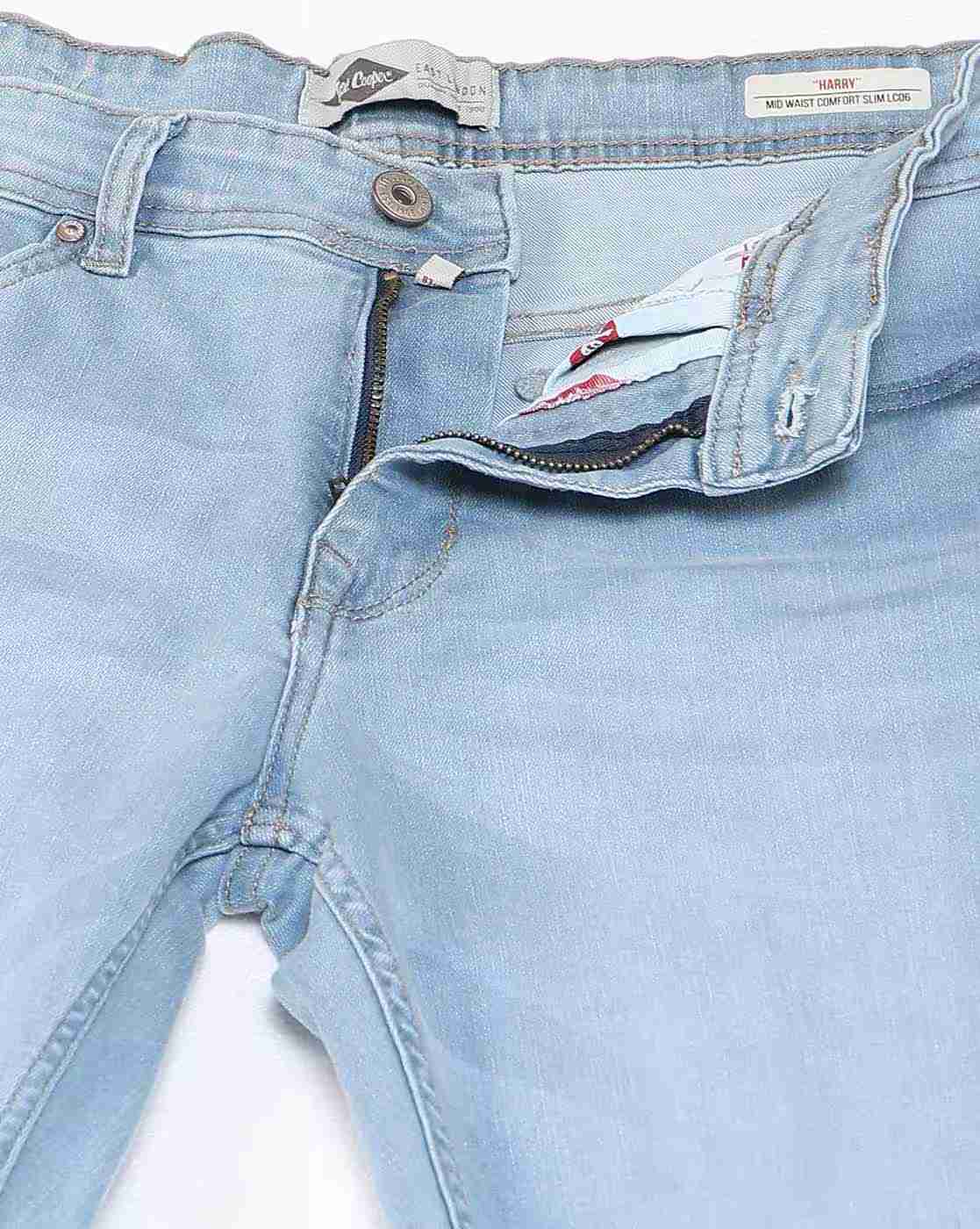 Lee Cooper | Men Lightly Washed Straight Jeans|5