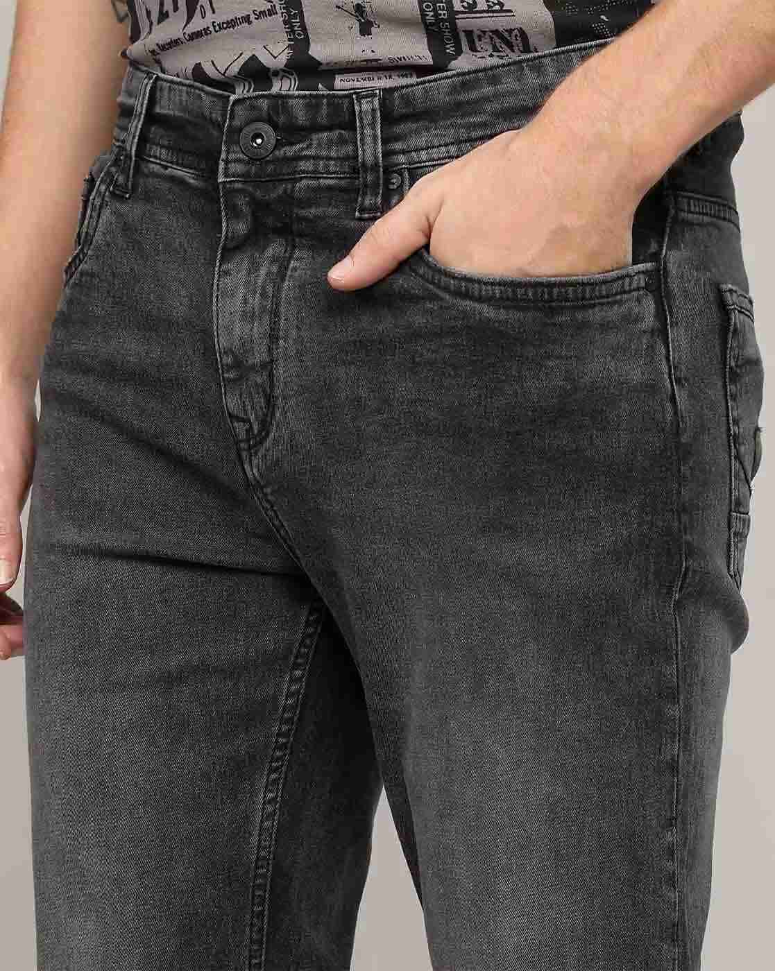 Lee Cooper | Men Lightly Washed Straight Jeans|4