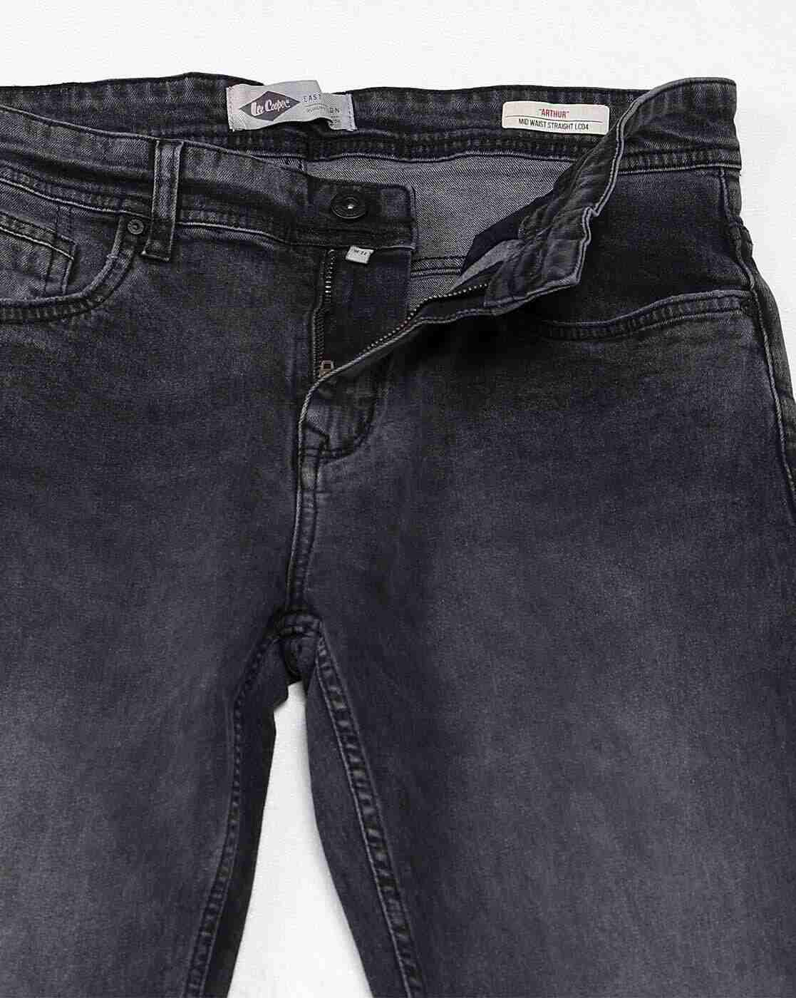 Lee Cooper | Men Lightly Washed Straight Jeans|5