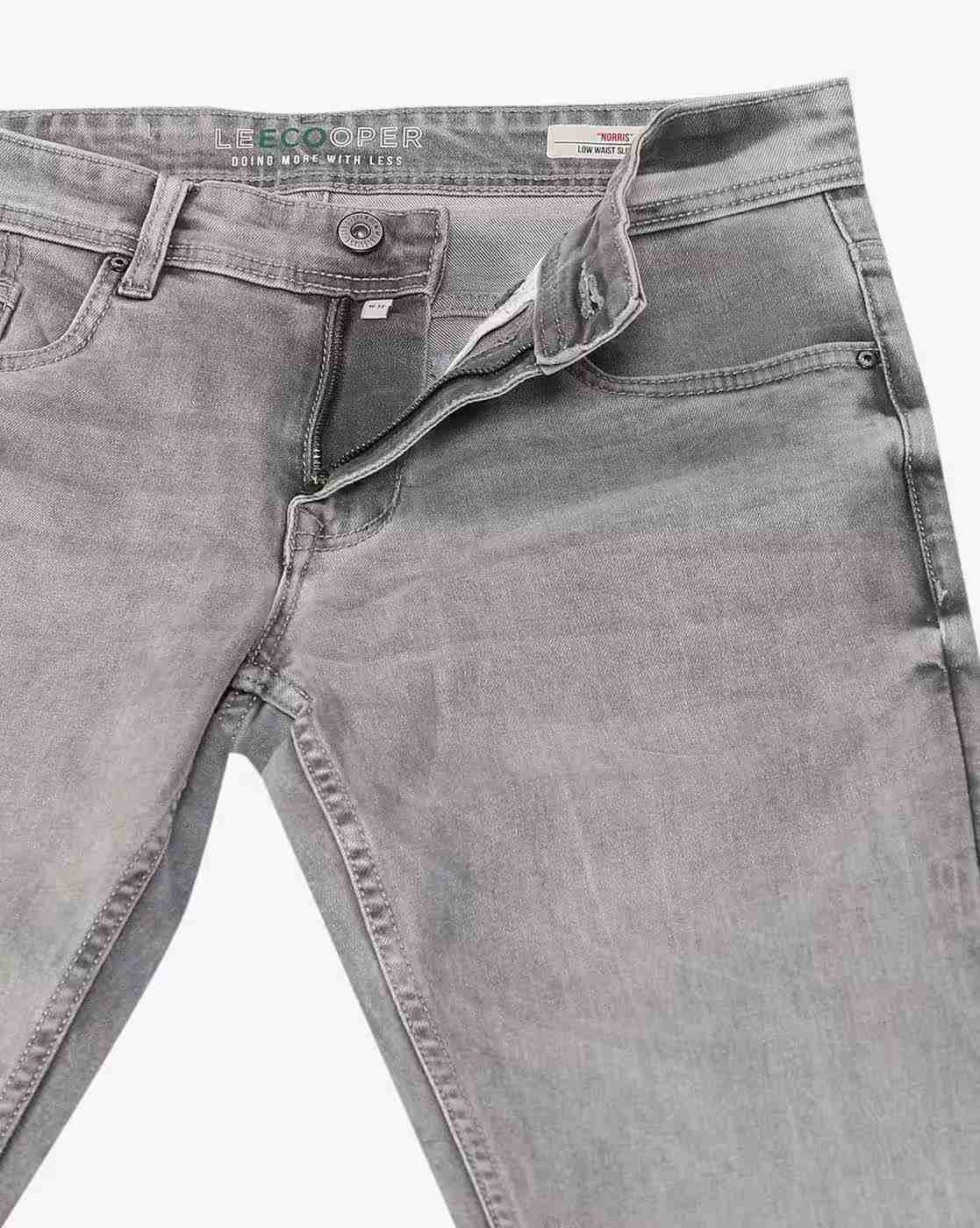 Lee Cooper | Men Mid-Wash Slim Fit Jeans|5