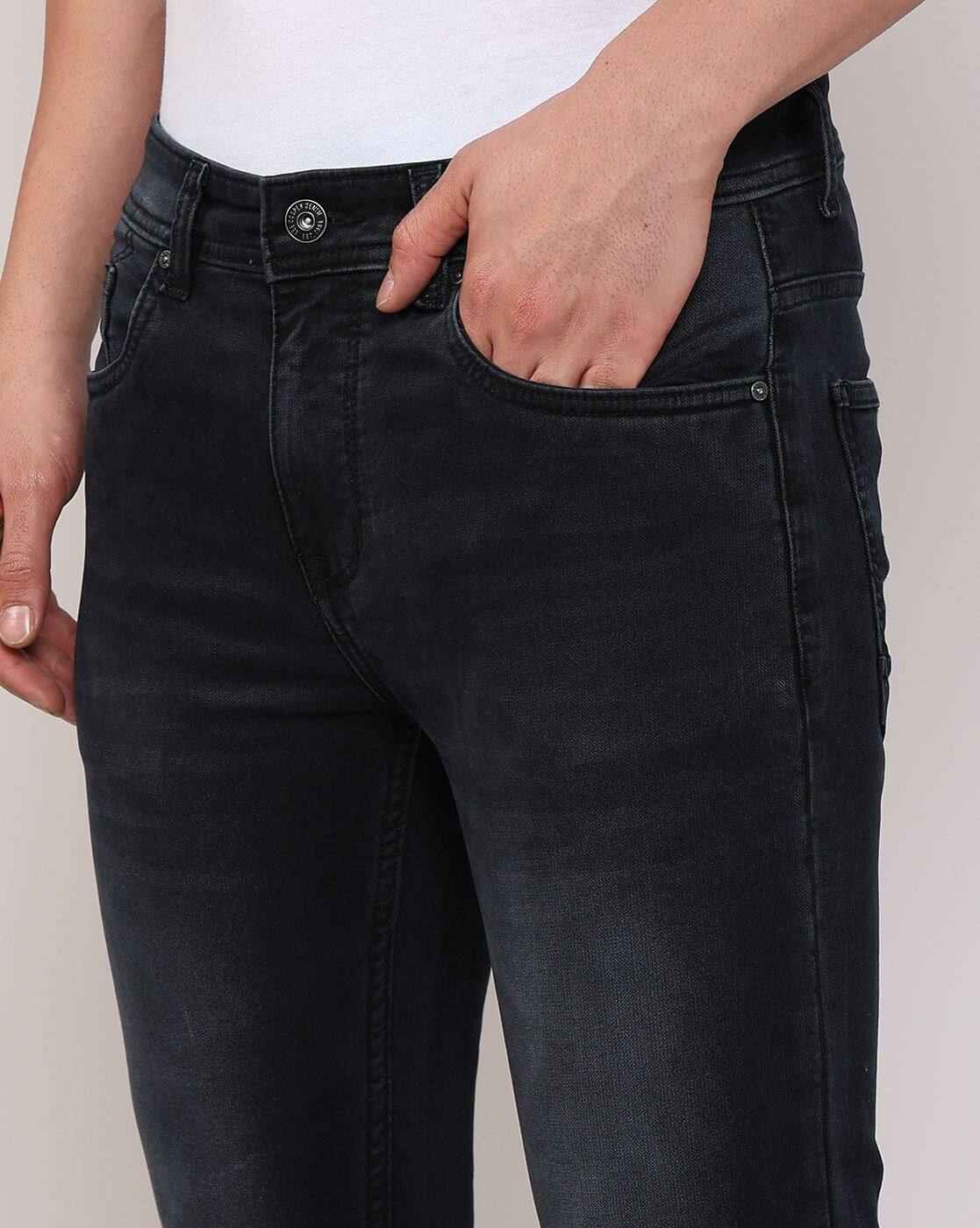 Lee Cooper | Men Lightly Washed Slim Fit Jeans|4