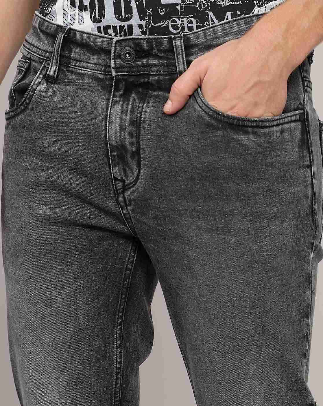 Lee Cooper | Men Lightly Washed Slim Fit Jeans|4