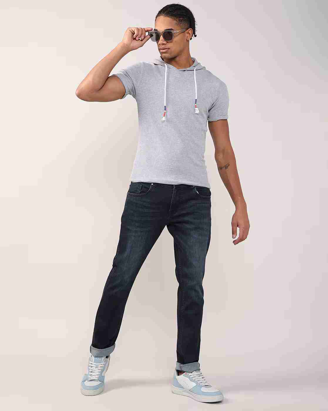 Lee Cooper | Men Lightly Washed Slim Fit Jeans|0