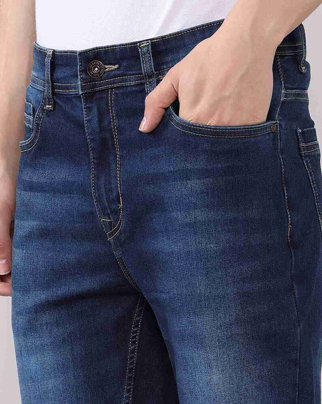 Lee Cooper | Men Lightly Washed Straight Jeans|4