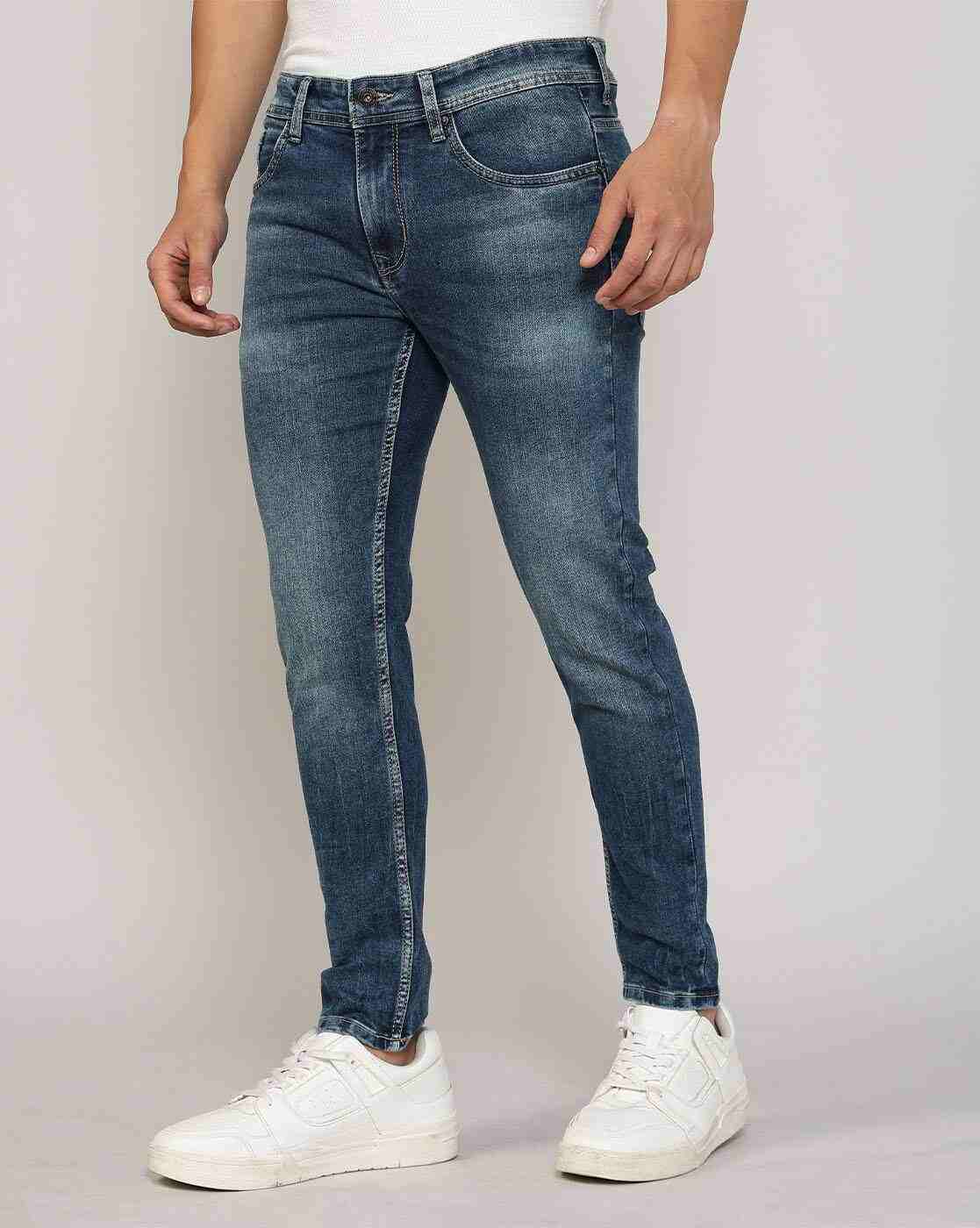 Lee Cooper | Men Lightly Washed Slim Fit Jeans|3
