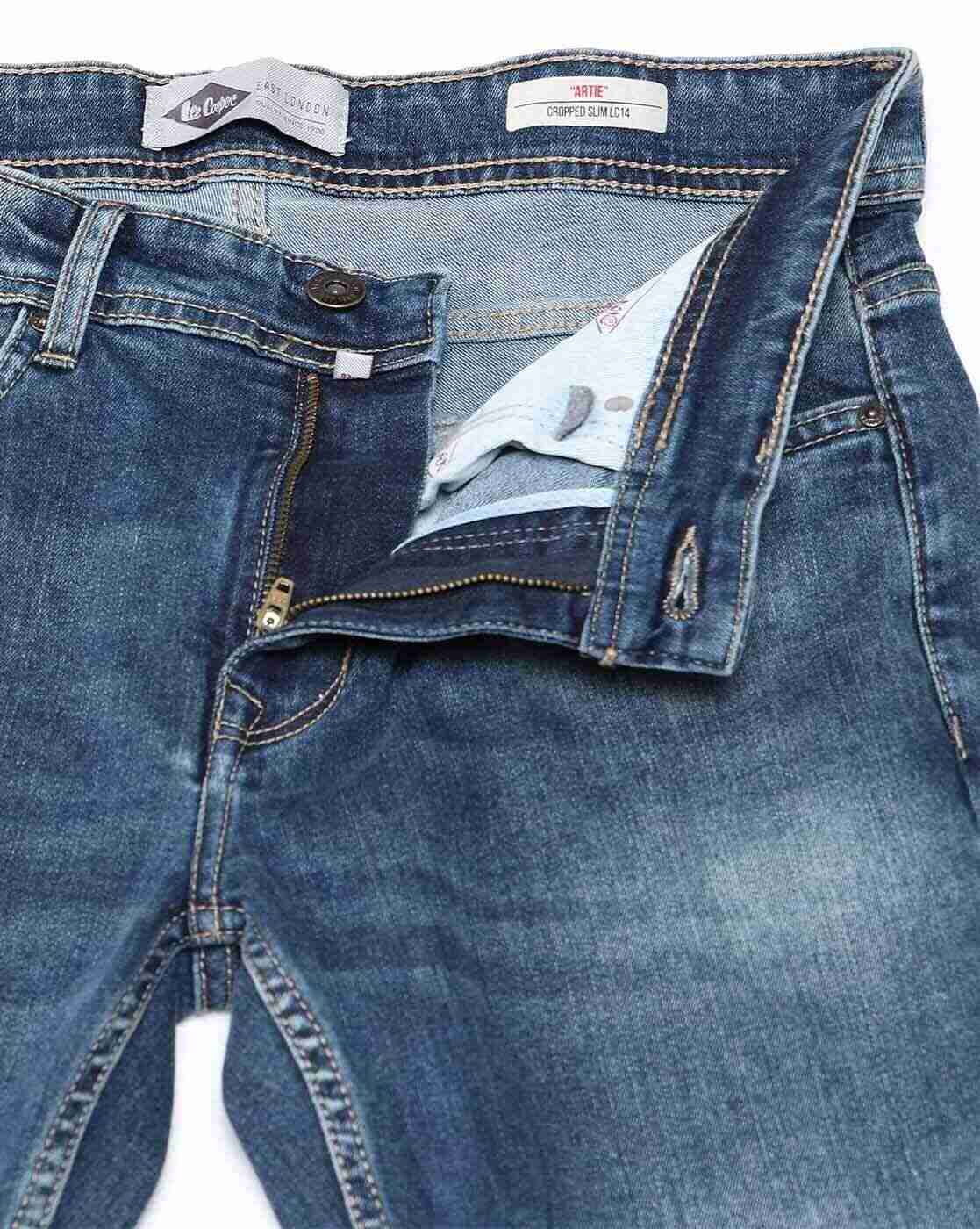 Lee Cooper | Men Lightly Washed Slim Fit Jeans|5