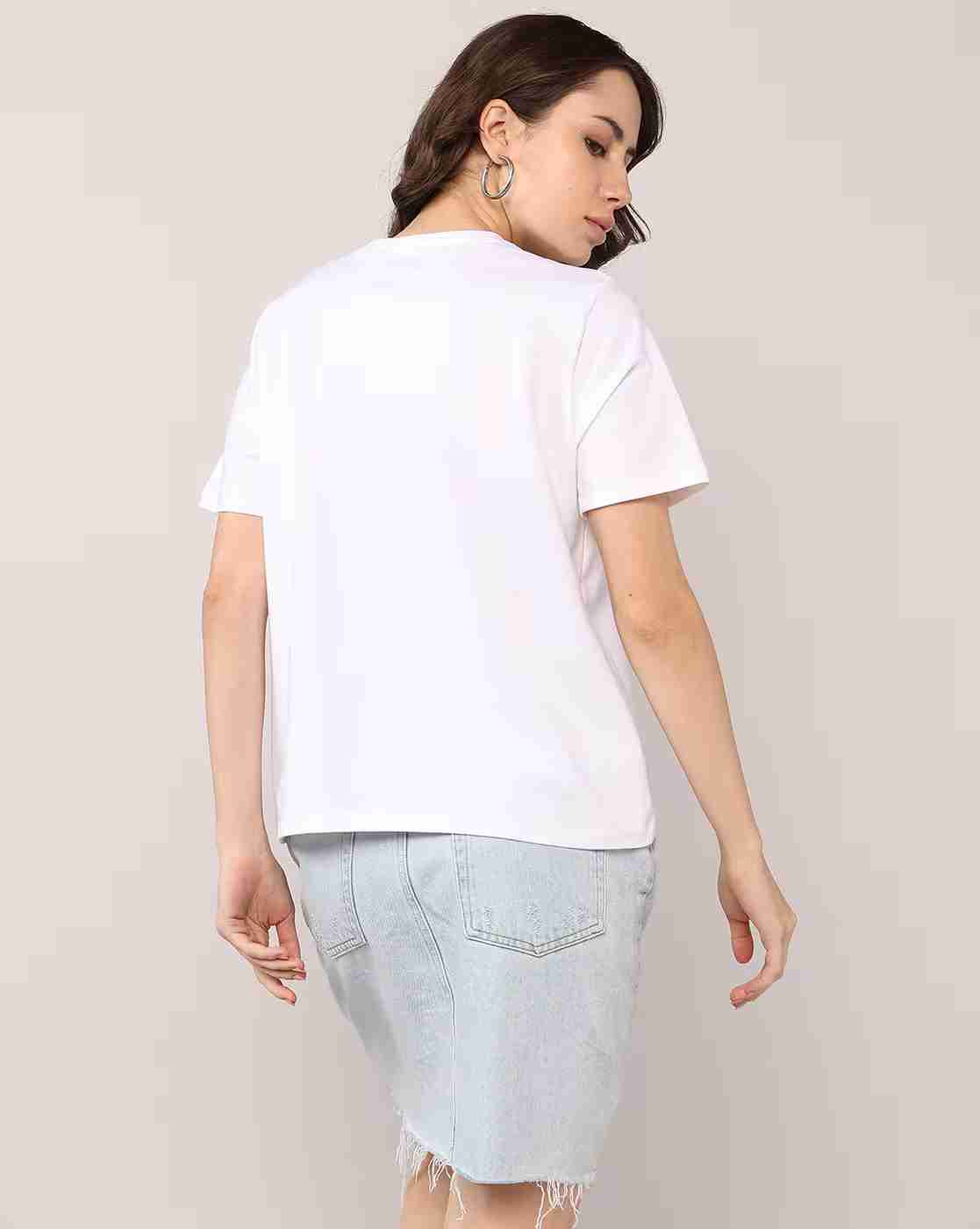 Lee Cooper | Women Graphic Print Regular Fit Crew-Neck T-Shirt|2