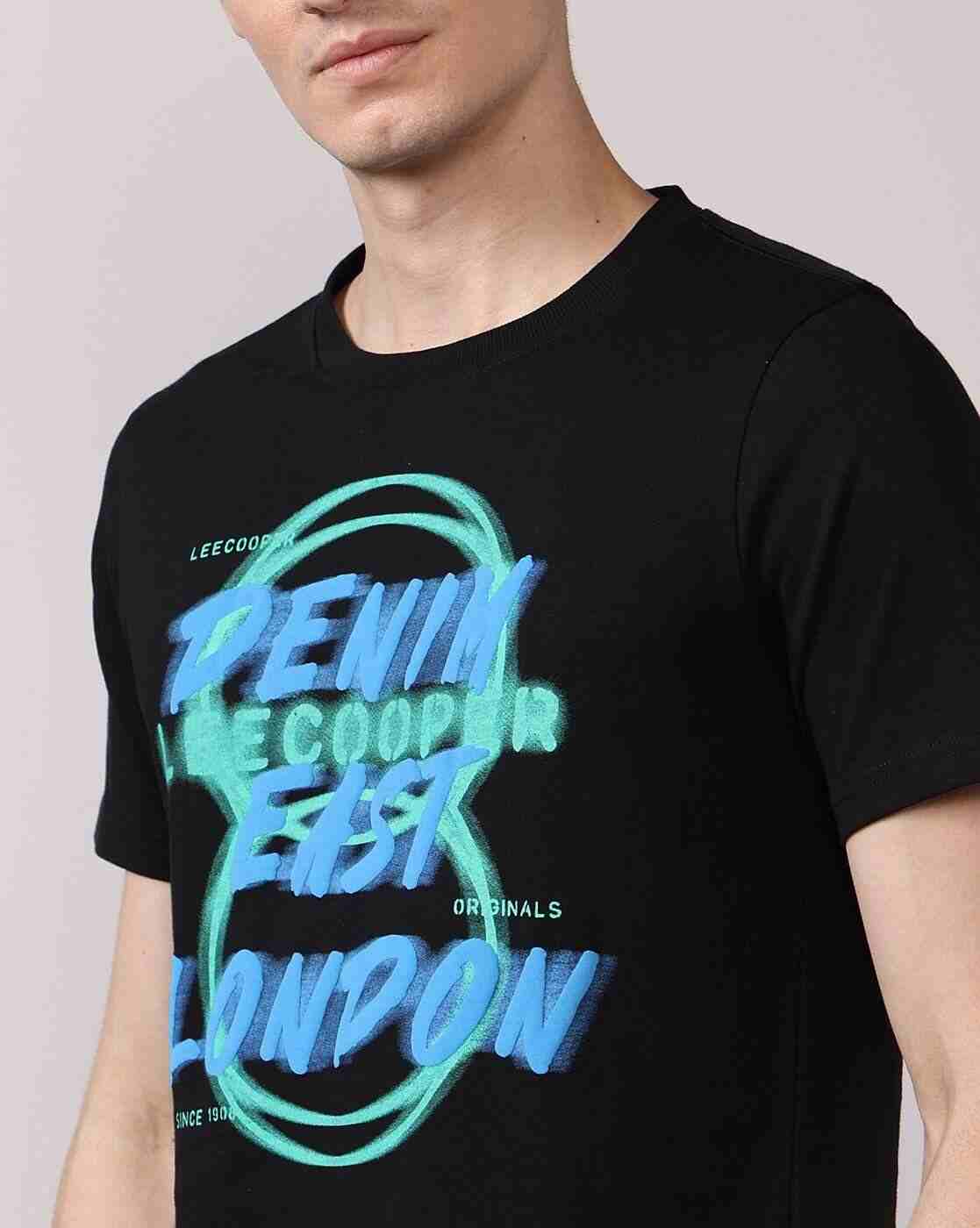 Lee Cooper | Men Printed Regular Fit Crew-Neck T-Shirt|4