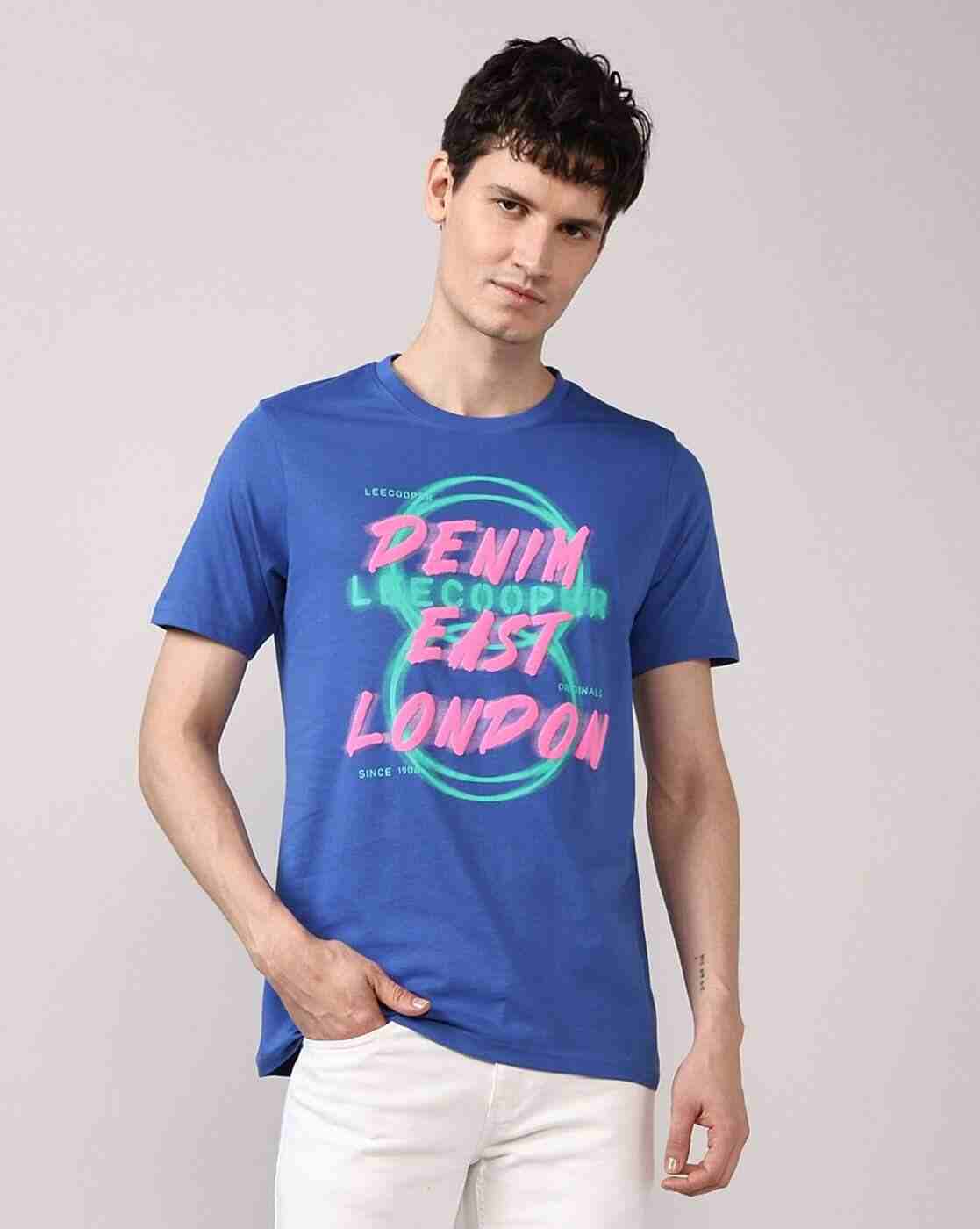 Men Printed Regular Fit Crew-Neck T-Shirt
