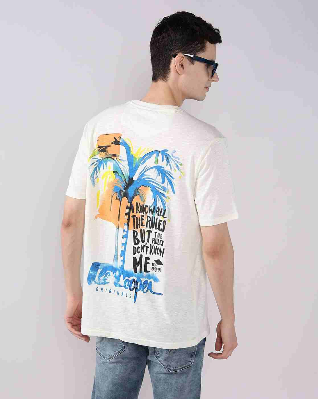 Lee Cooper | Men Graphic Print Regular Fit Crew-Neck T-Shirt|0
