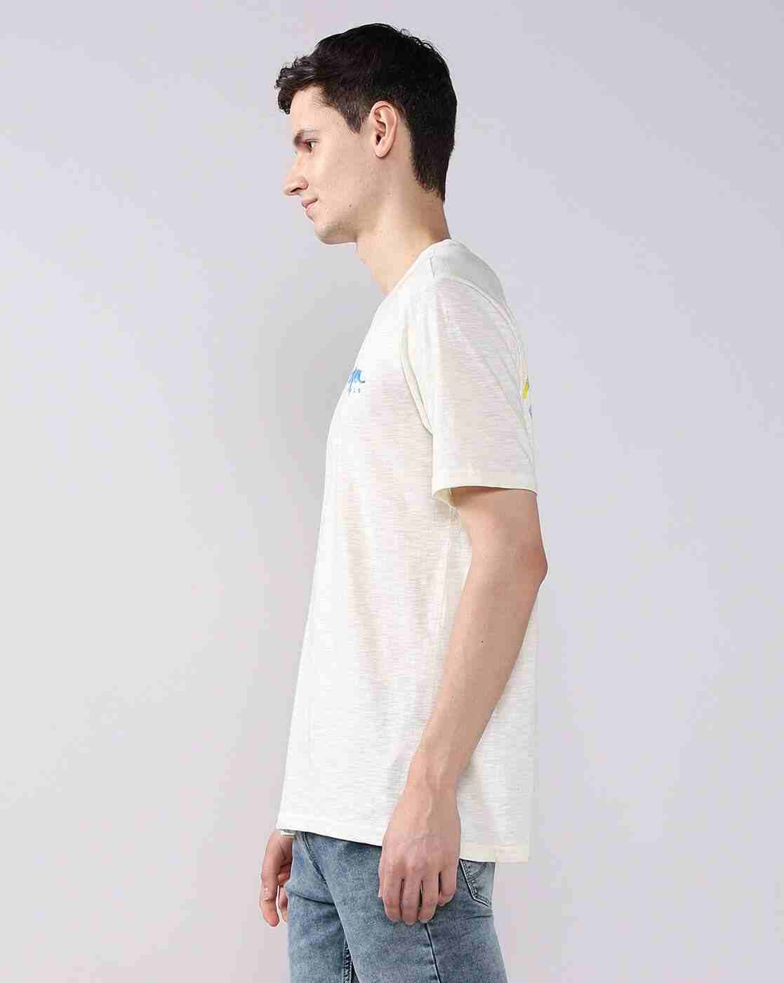Lee Cooper | Men Graphic Print Regular Fit Crew-Neck T-Shirt|1