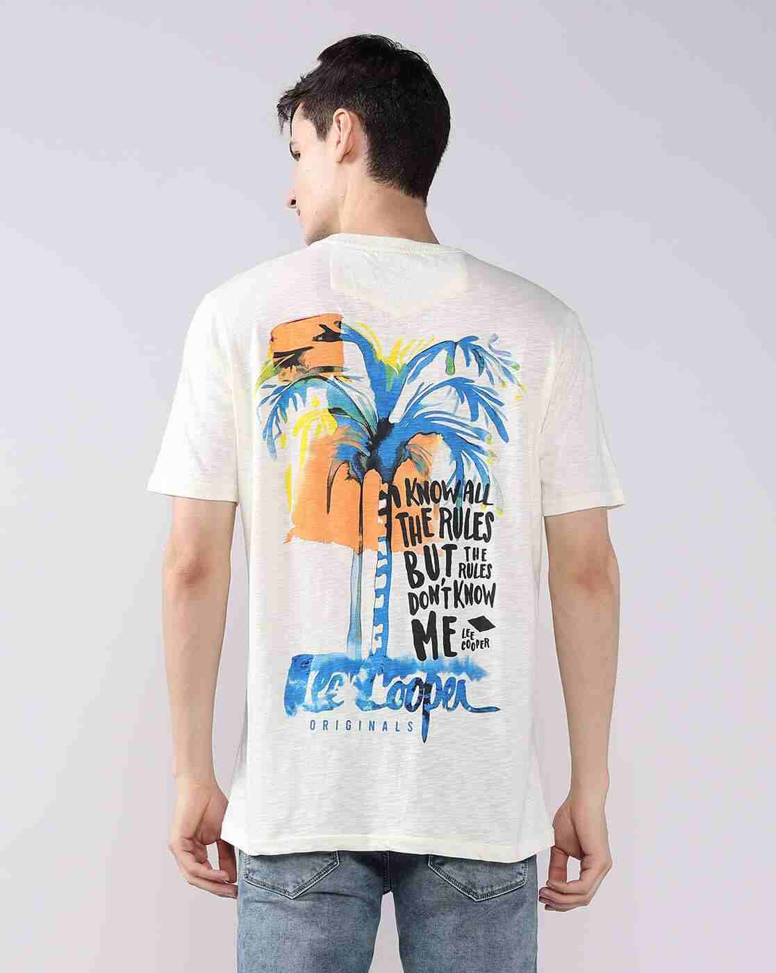 Lee Cooper | Men Graphic Print Regular Fit Crew-Neck T-Shirt|2