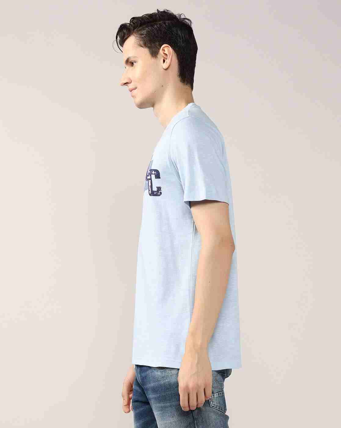 Lee Cooper | Men Logo Print Regular Fit Crew-Neck T-Shirt|1