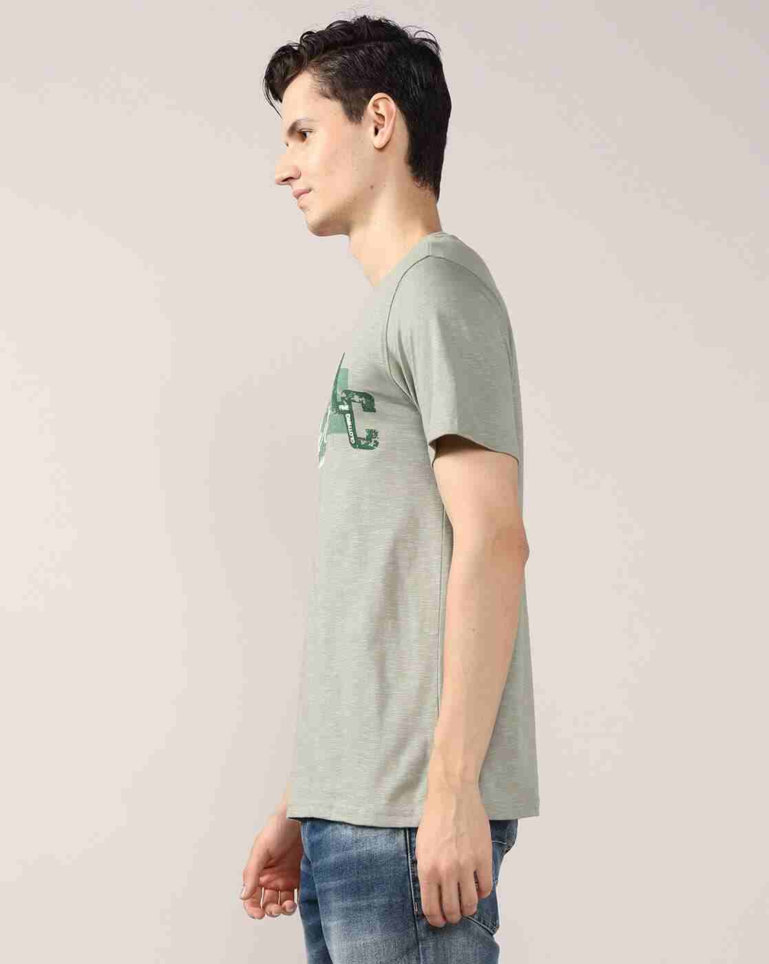 Lee Cooper | Men Logo Print Regular Fit Crew-Neck T-Shirt|1