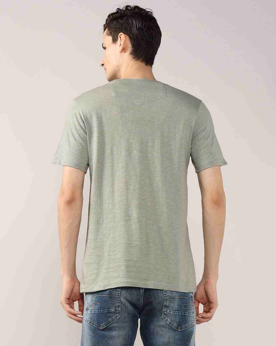 Lee Cooper | Men Logo Print Regular Fit Crew-Neck T-Shirt|2