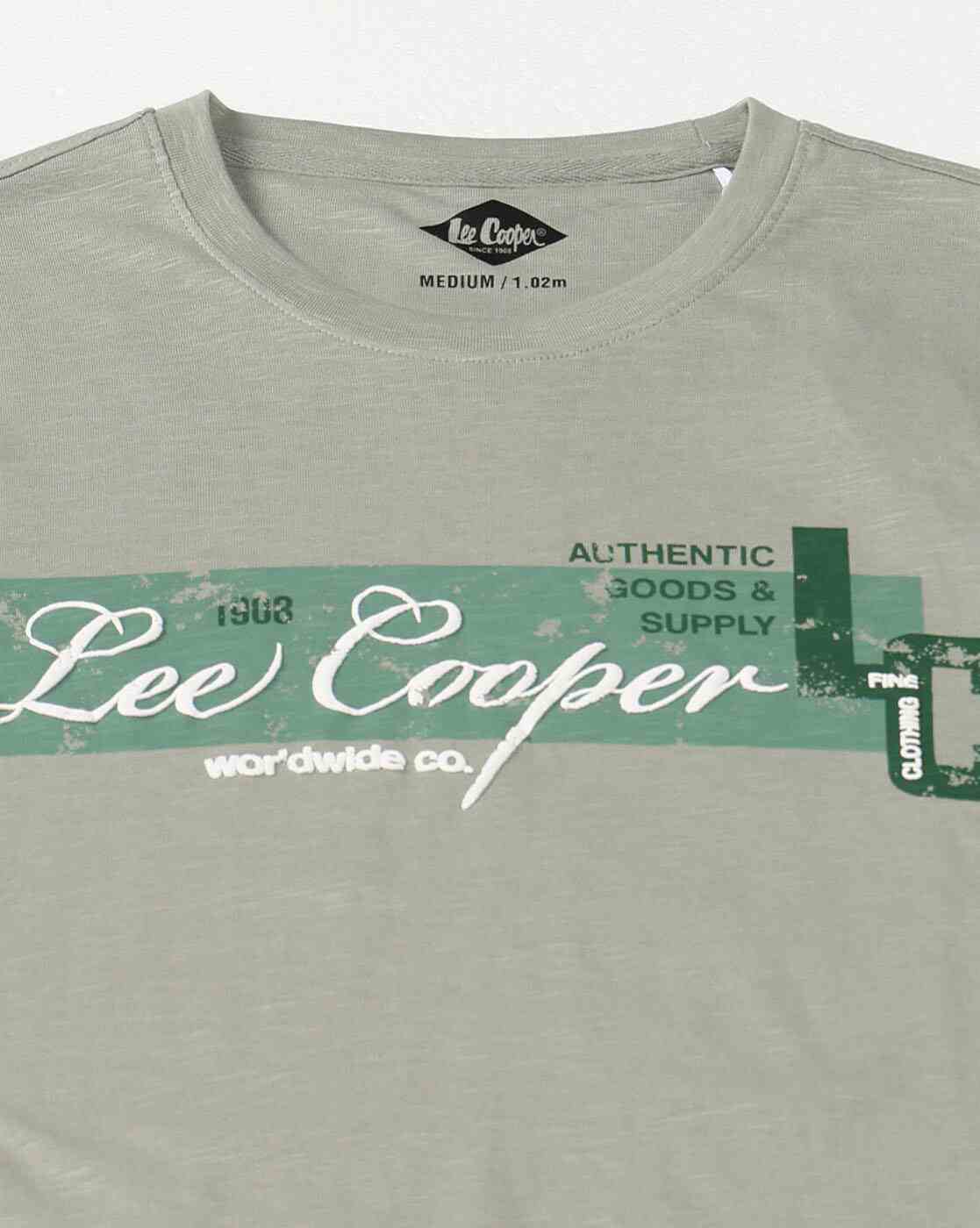 Lee Cooper | Men Logo Print Regular Fit Crew-Neck T-Shirt|6